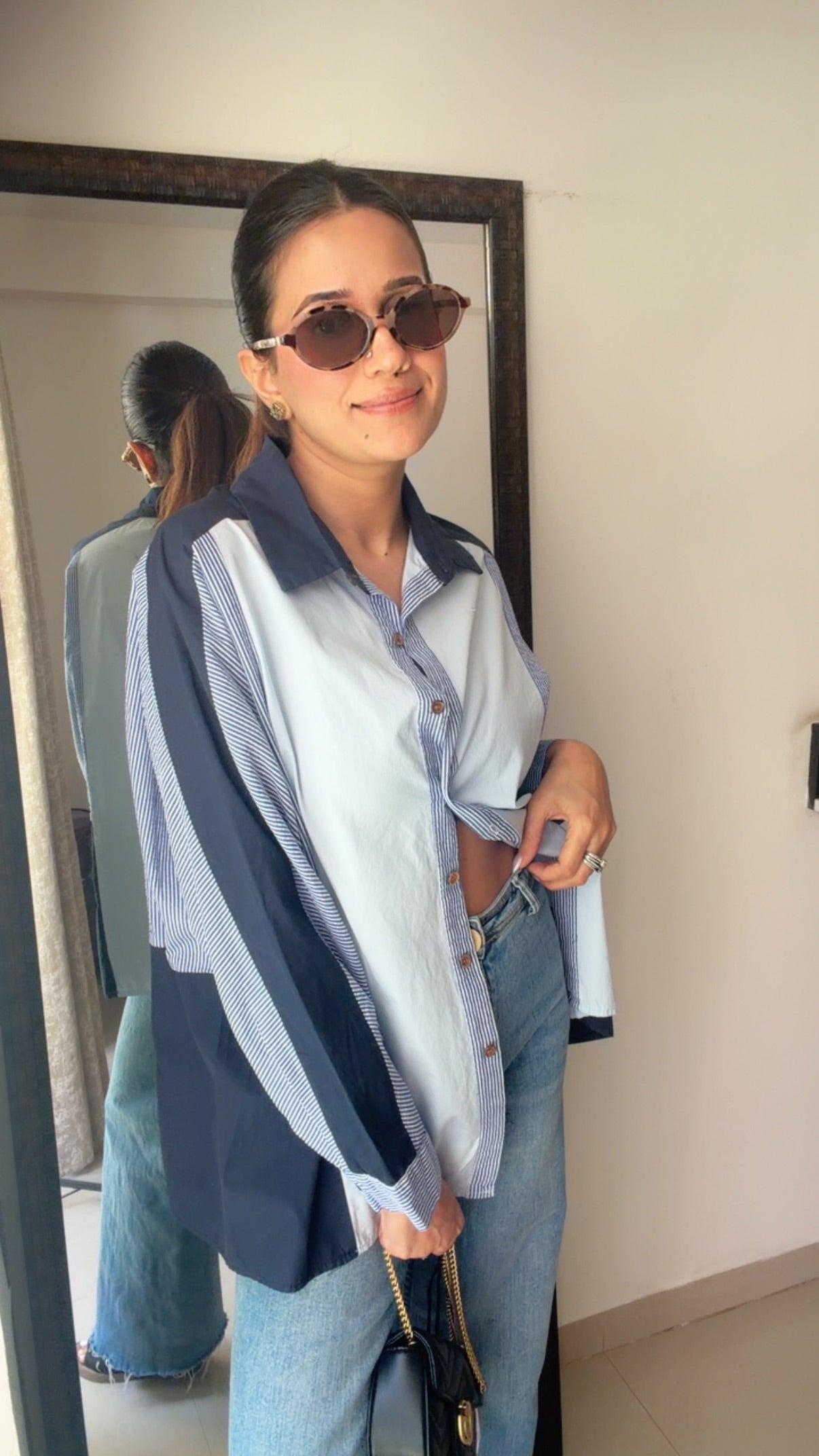 Dusted ColorBlock Poplin Shirt