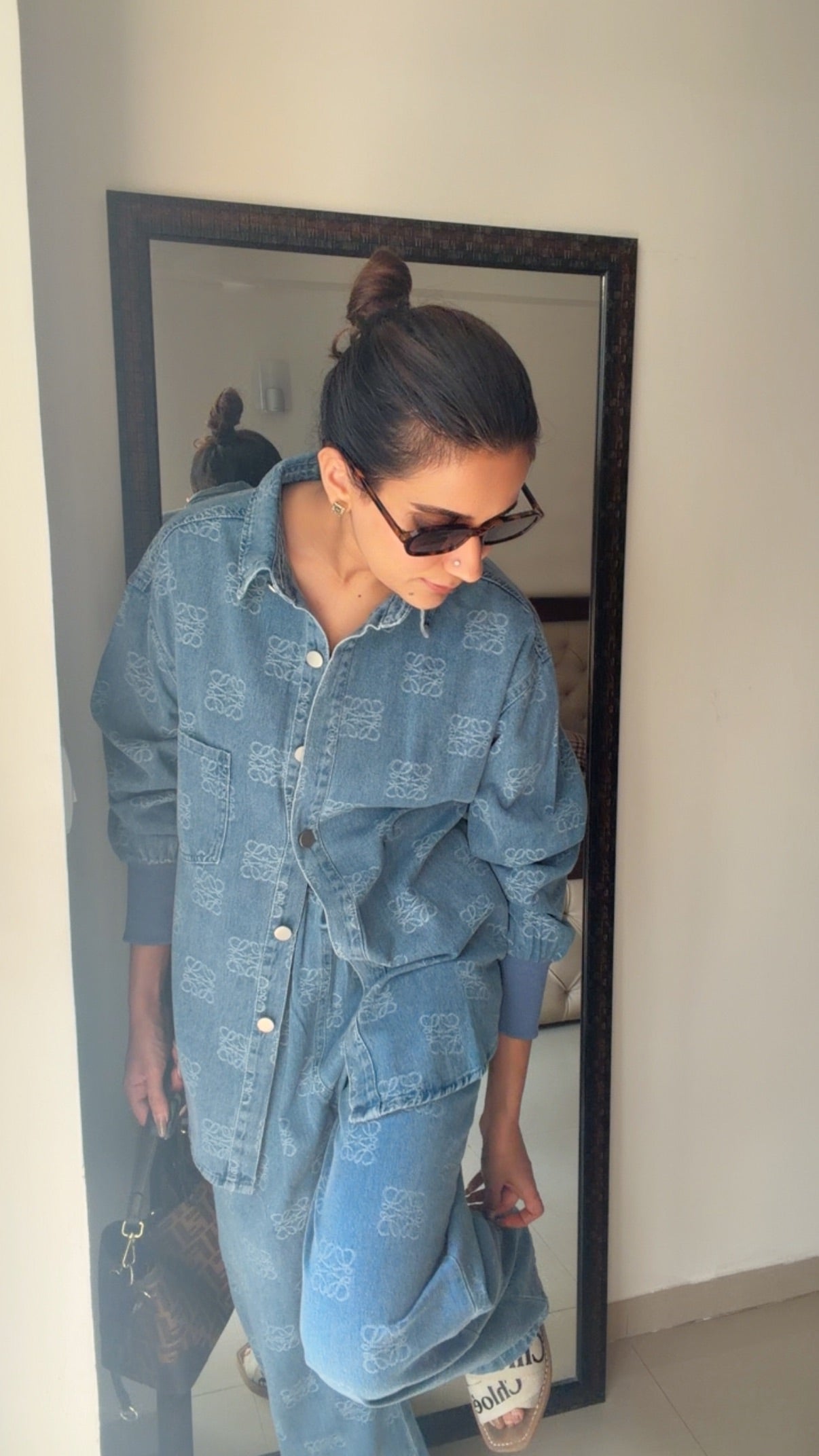 Denim Draw String Co-ord Set