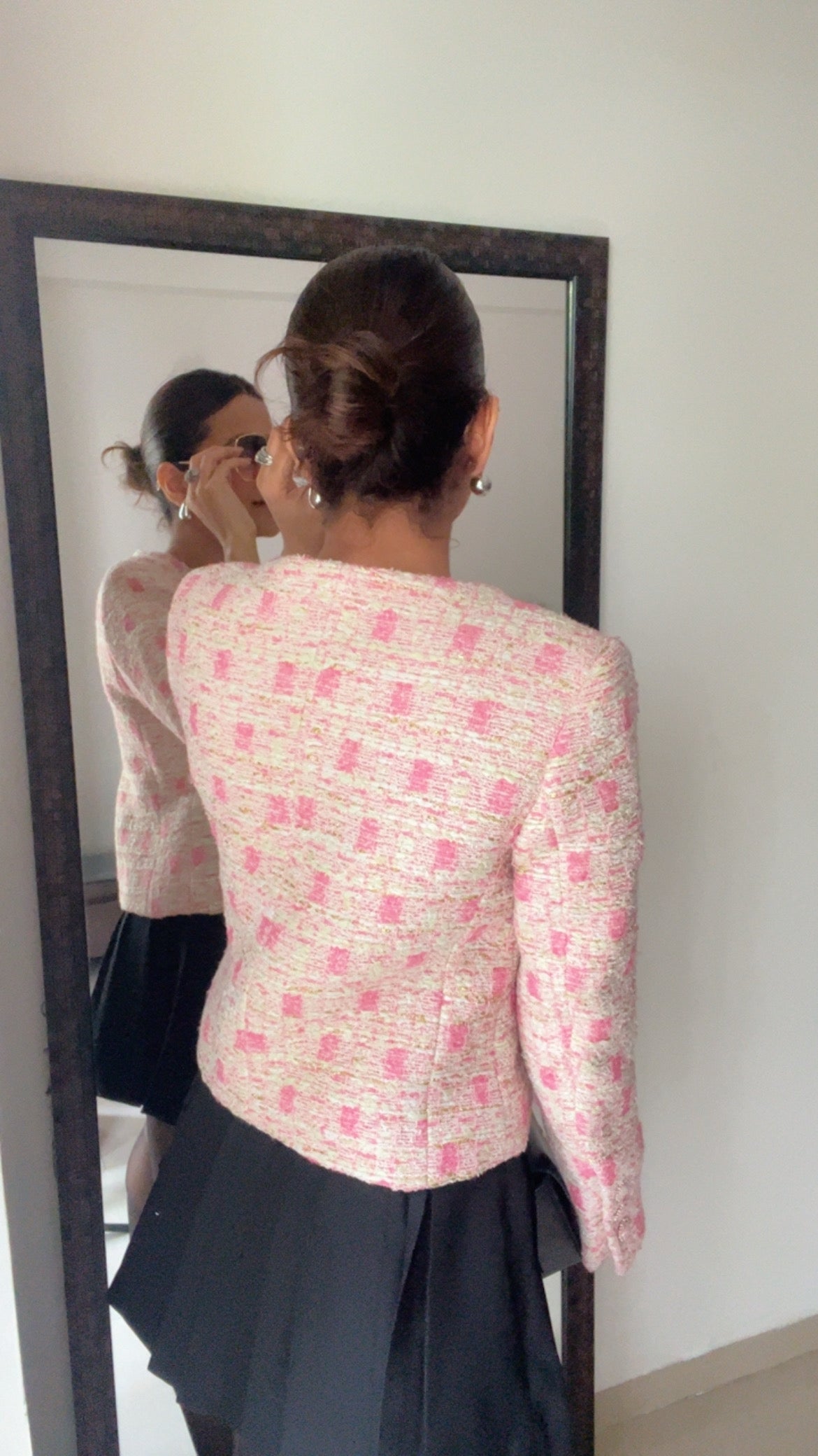Pink Tweed Fall Jacket