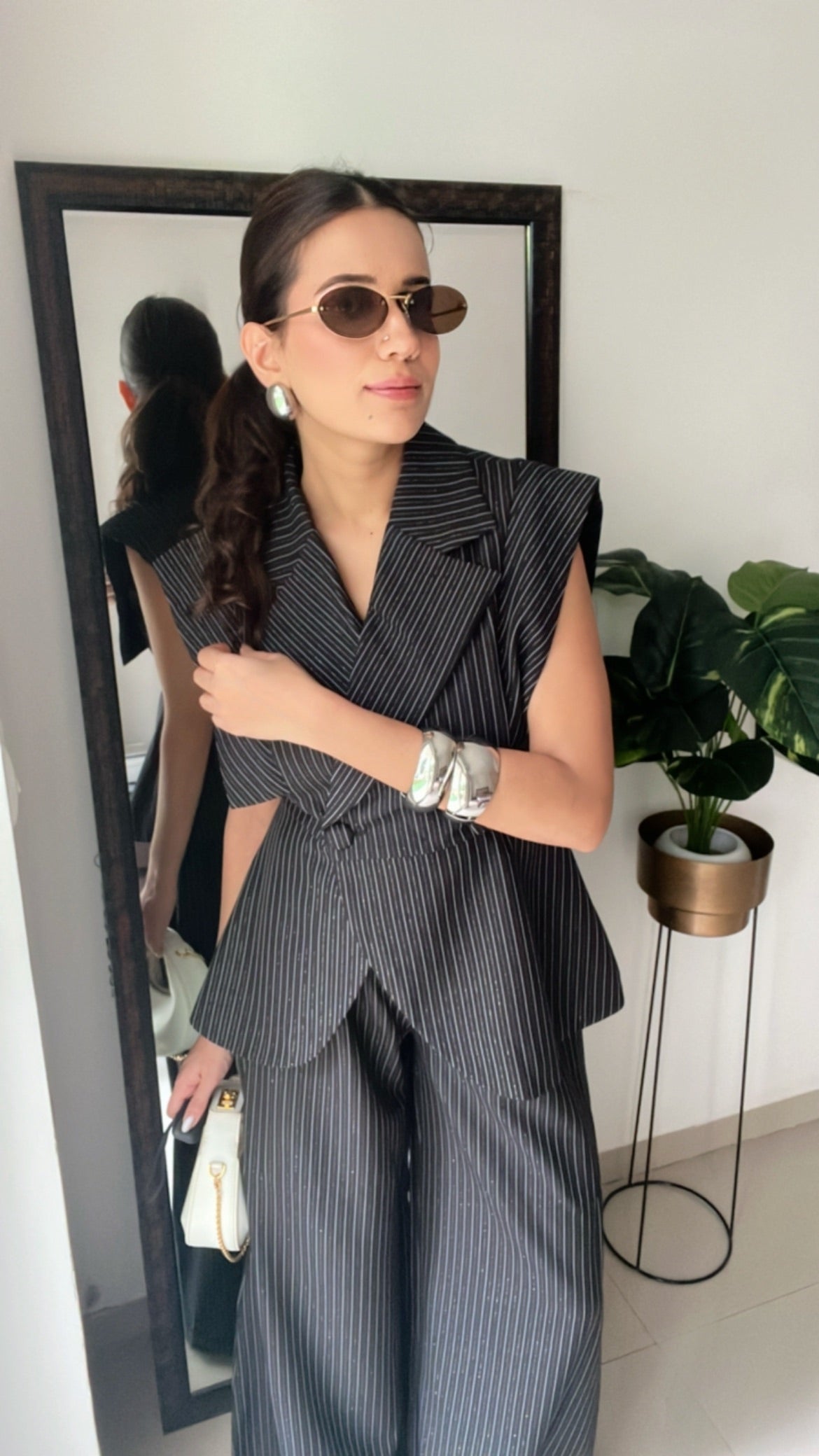 Double Breasted Pinstripe Co-ord