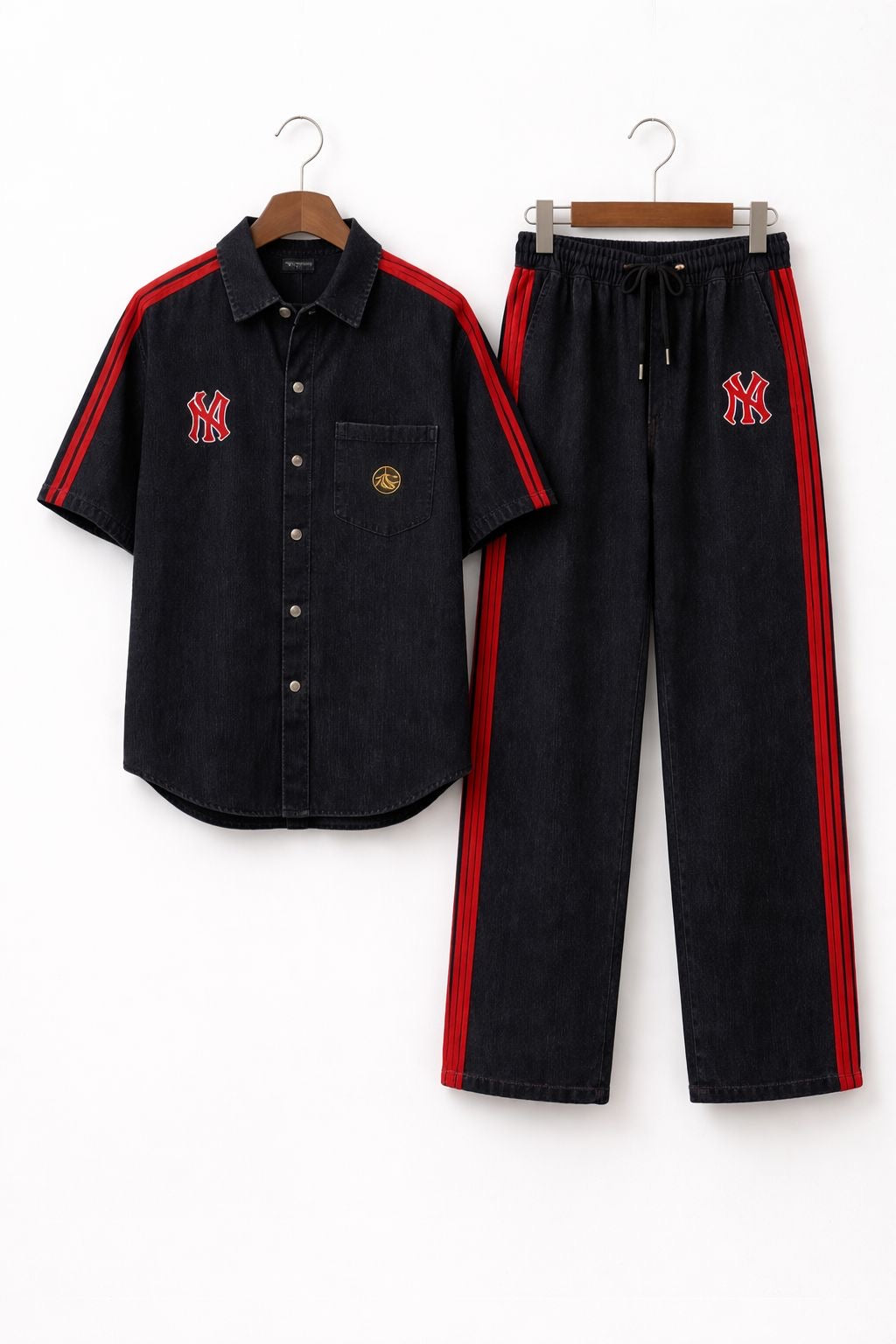 Denim Solid Co-ord Set