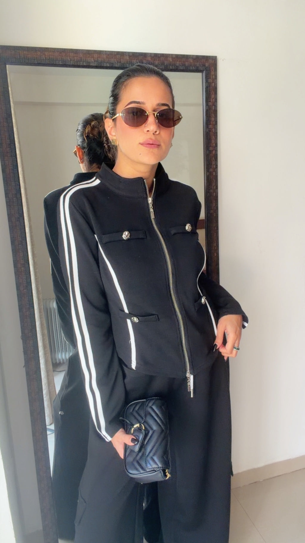 Zip-Front Track-Style Lounge Set