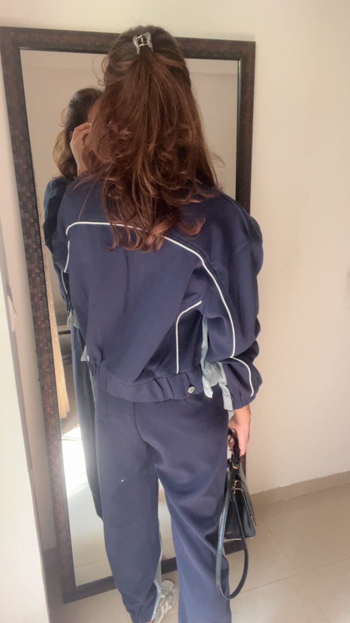 Denim Contrast Relaxed Lounge Set