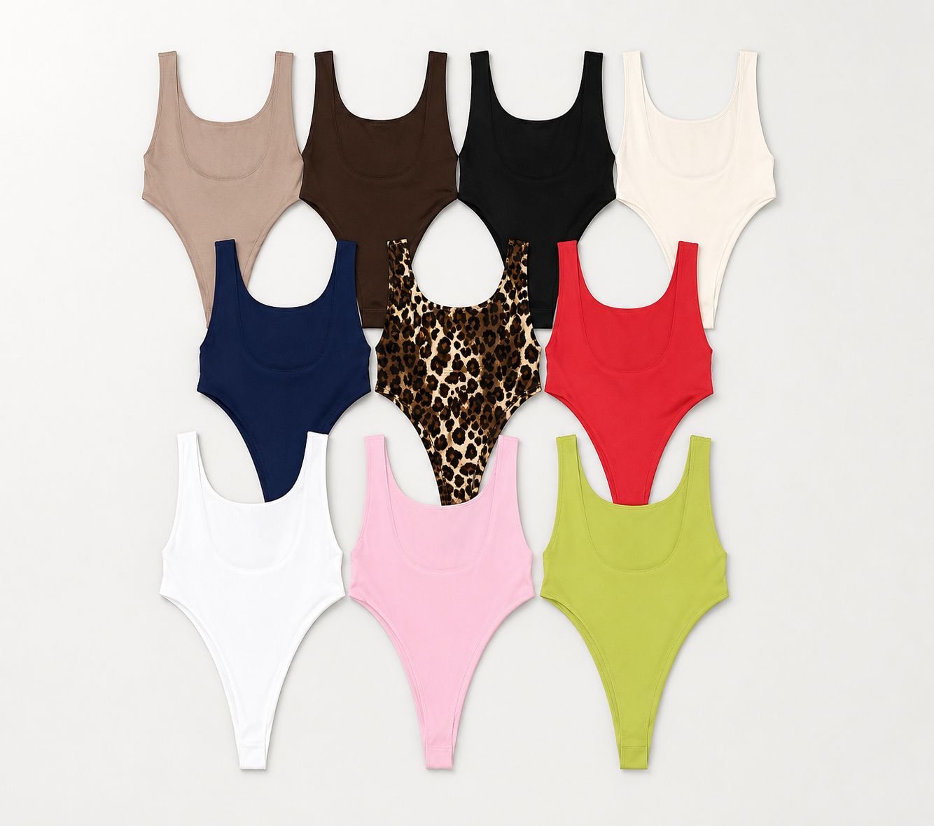 Ribbed Cut-Out Bodysuit