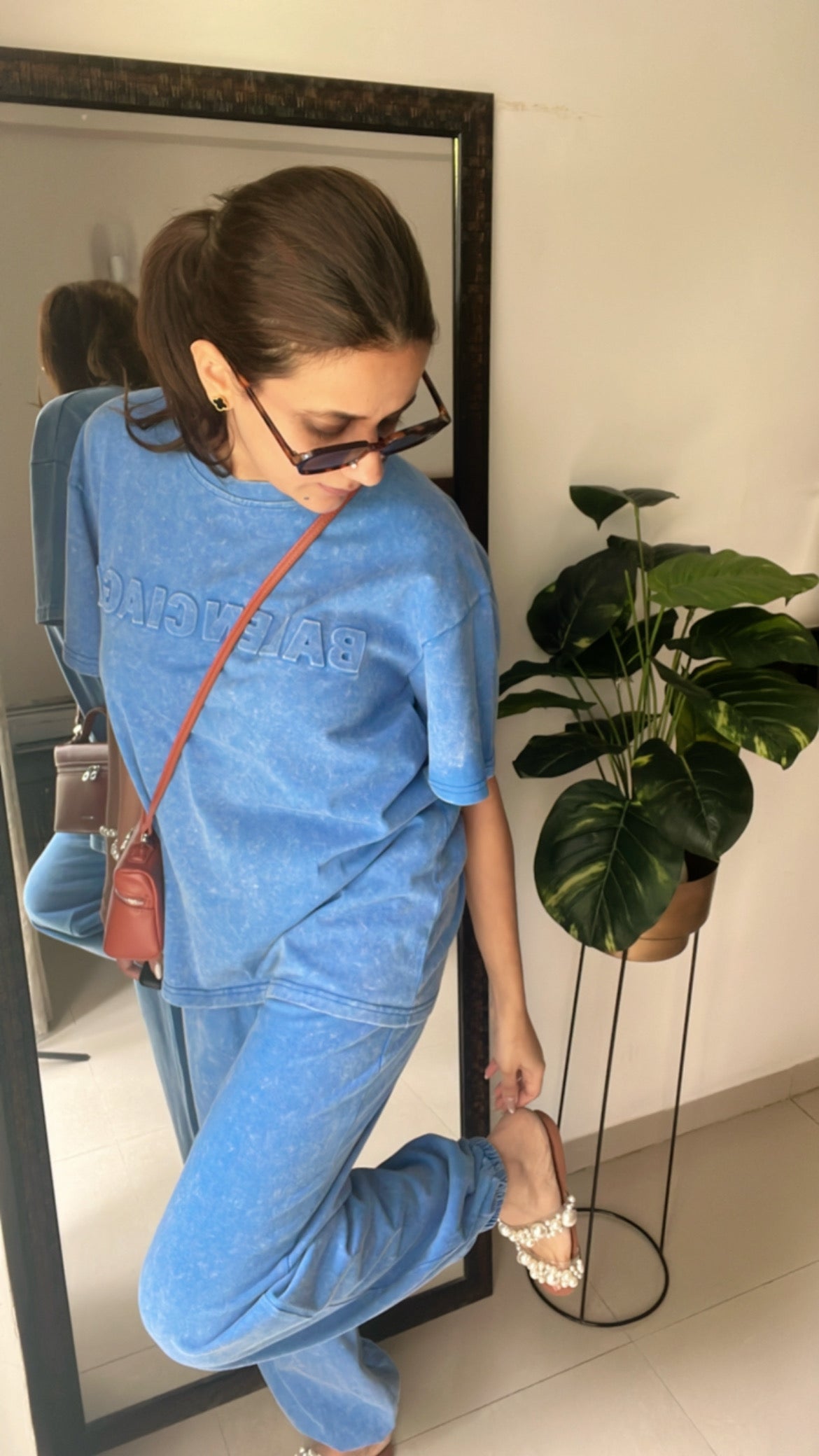 Washed Monotone Jogger Lounge Set