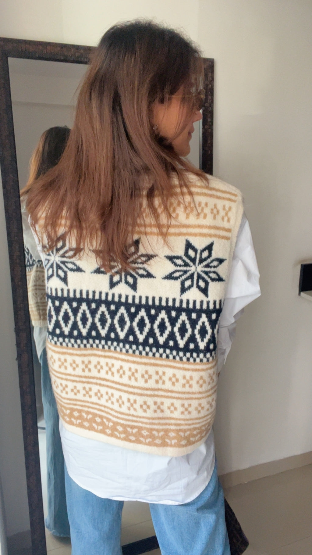 Buttoned Knit Fall Vest