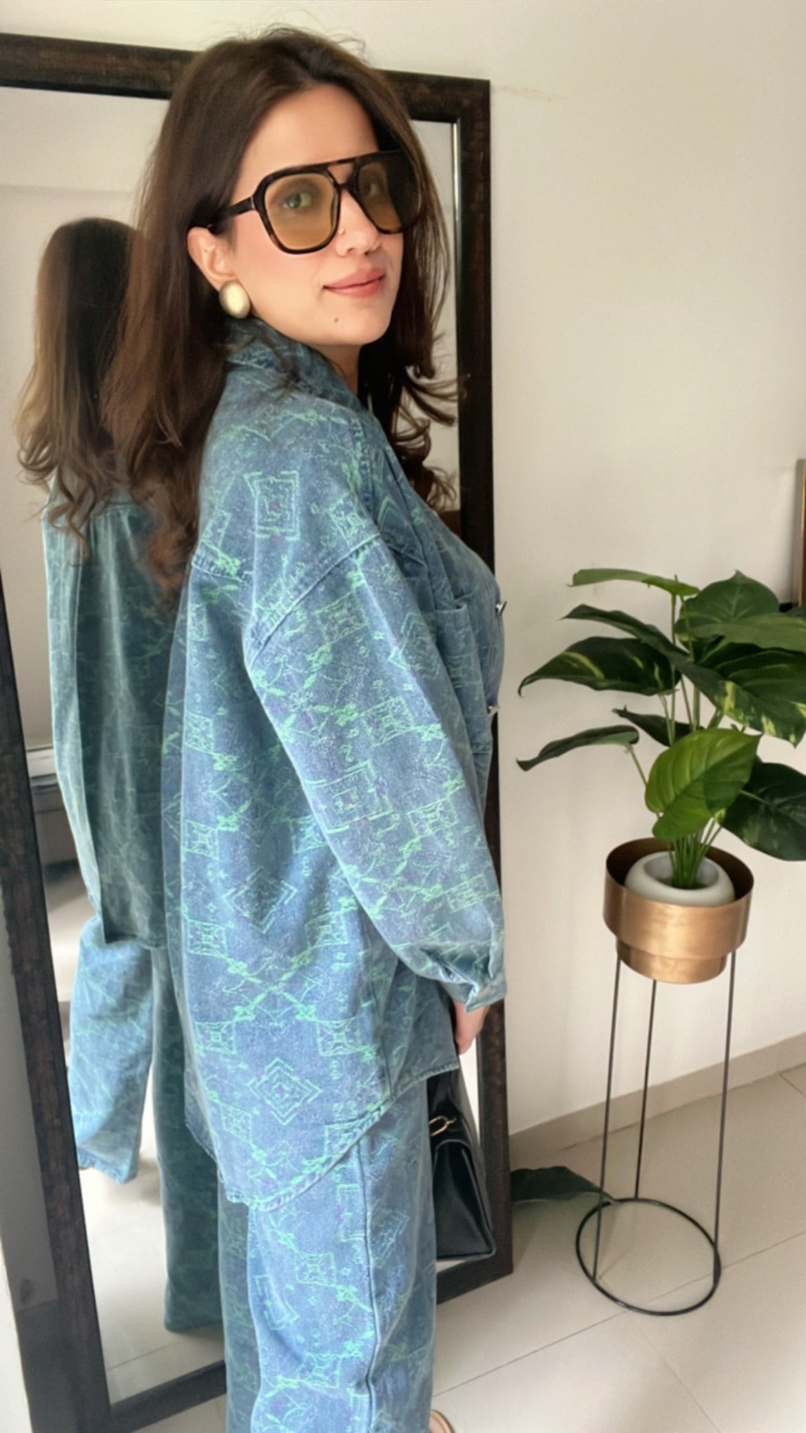 Denim Rustic Shirt and Relaxed Fit Co-ord