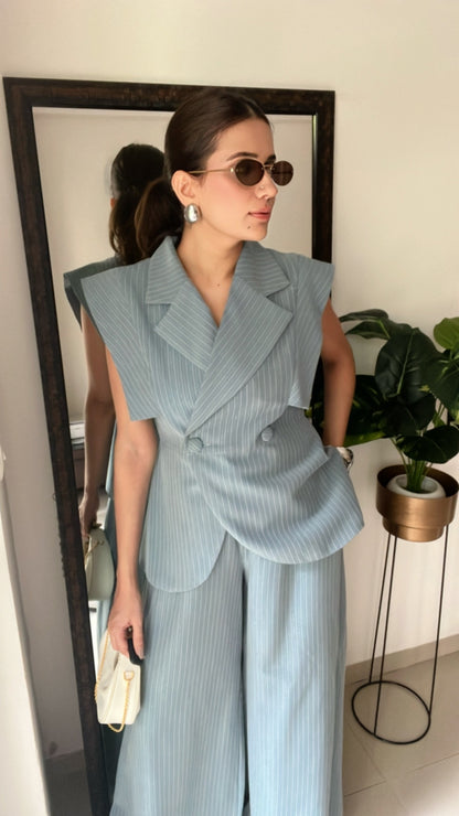 Double Breasted Pinstripe Co-ord