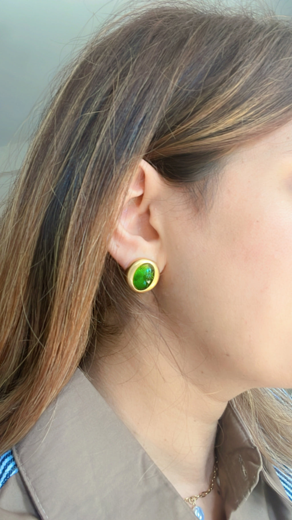 Green Earrings