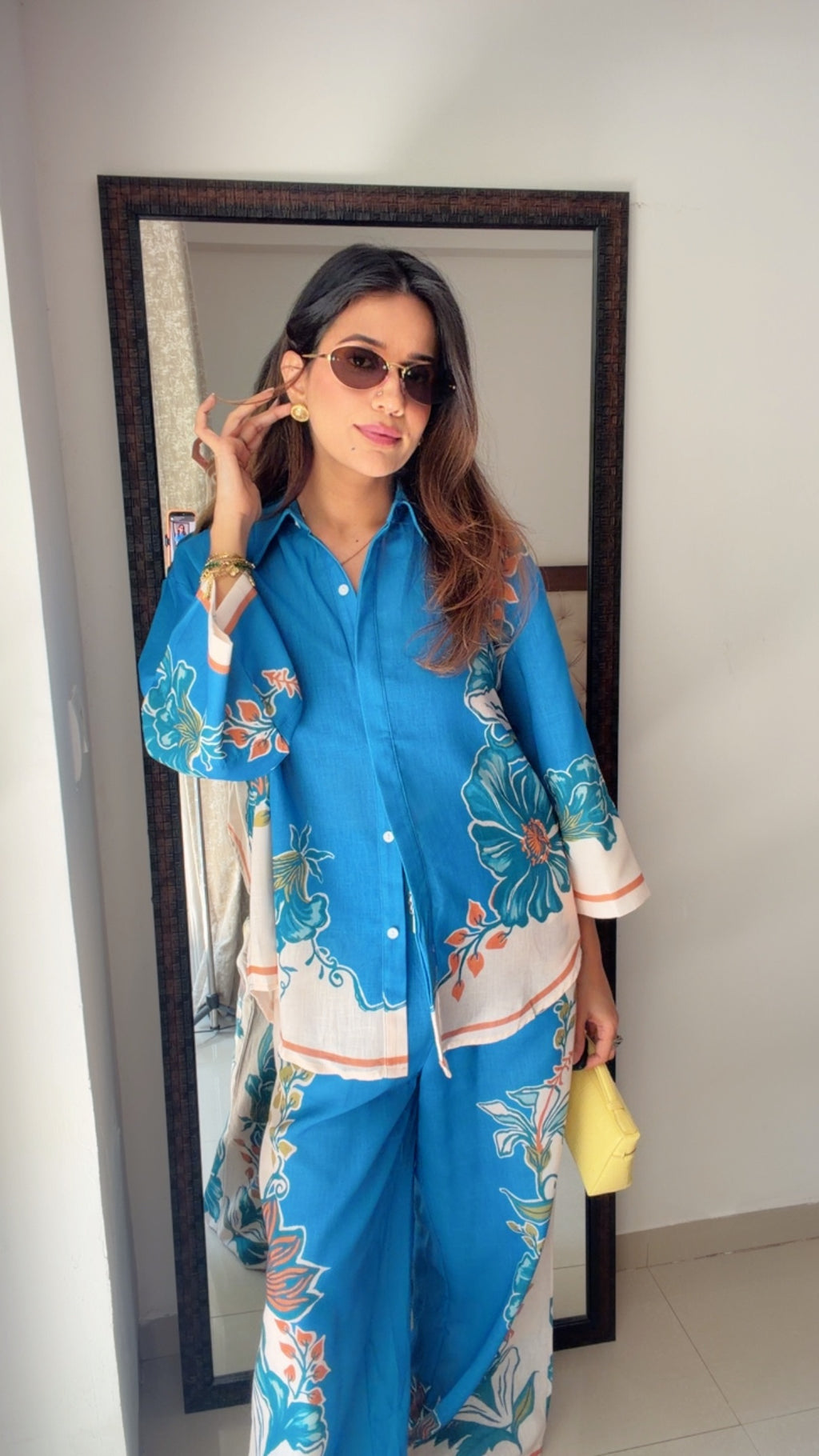 Azure Bloom Resort Co-ord Set