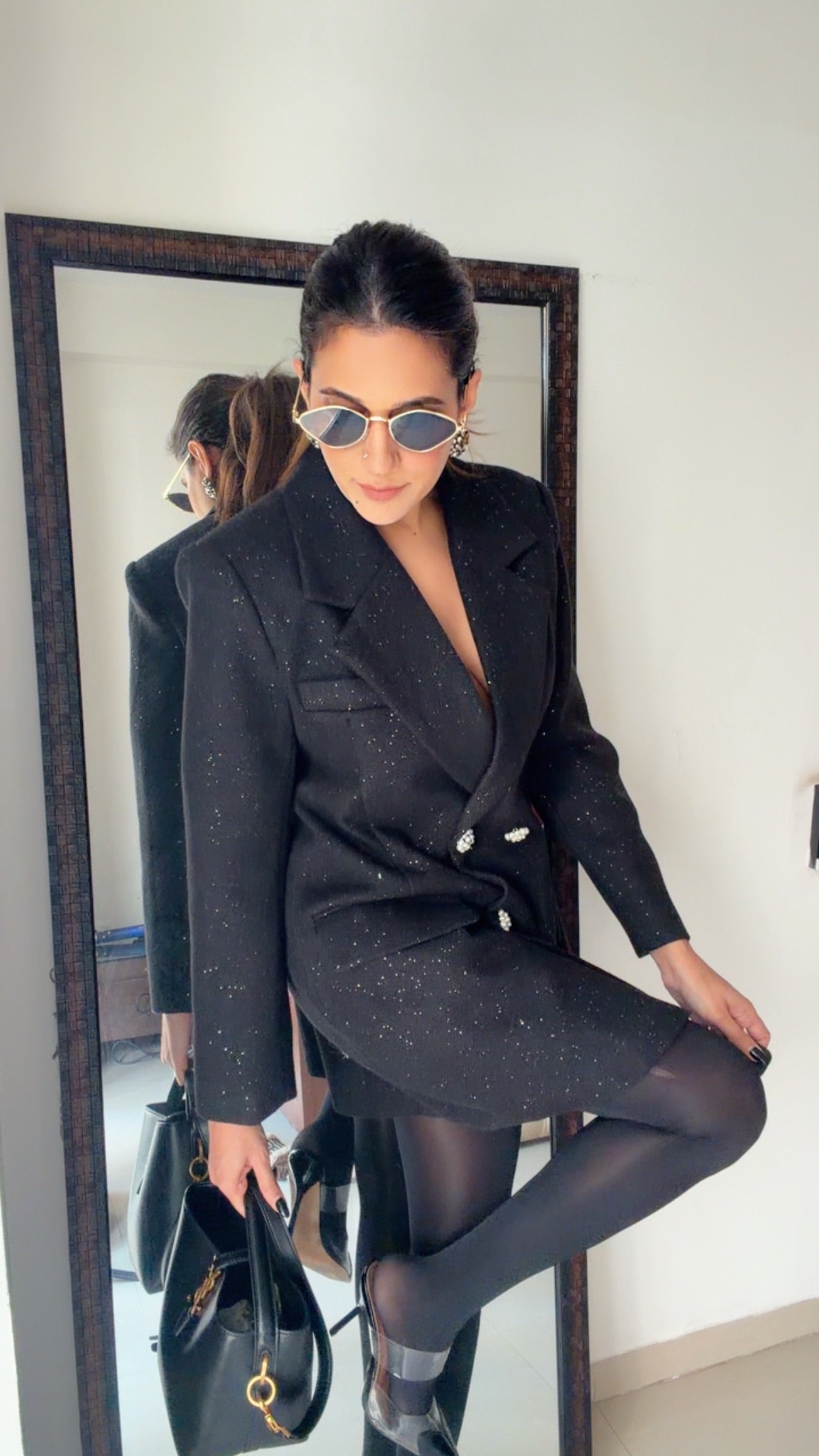 Embellished Blazer Fall Dress