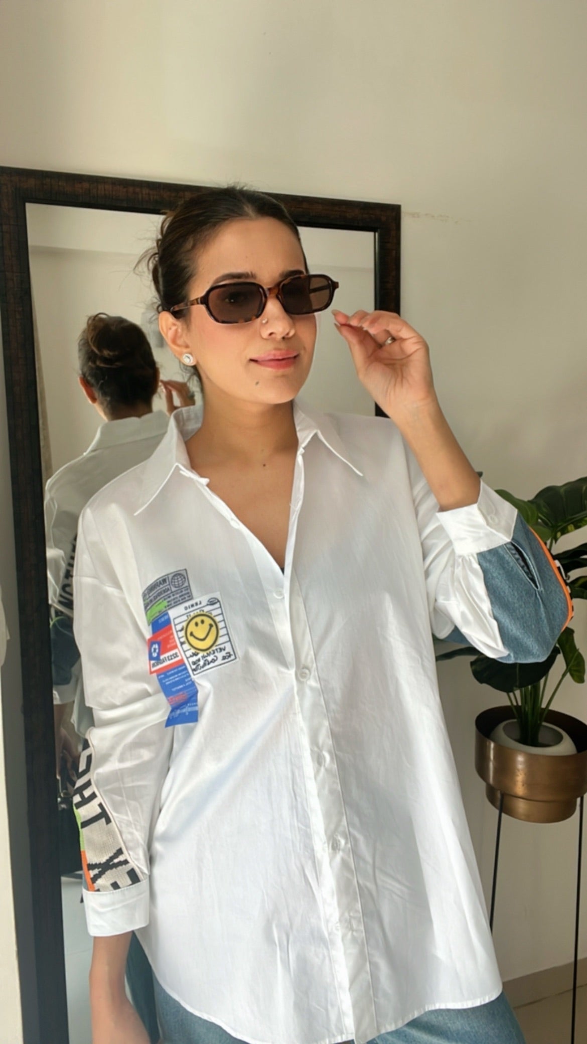 Colorpop Denim Poplin Shirt