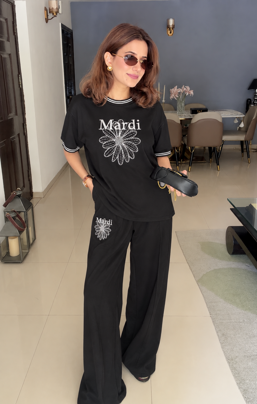 Floral Print Relaxed Lounge Set