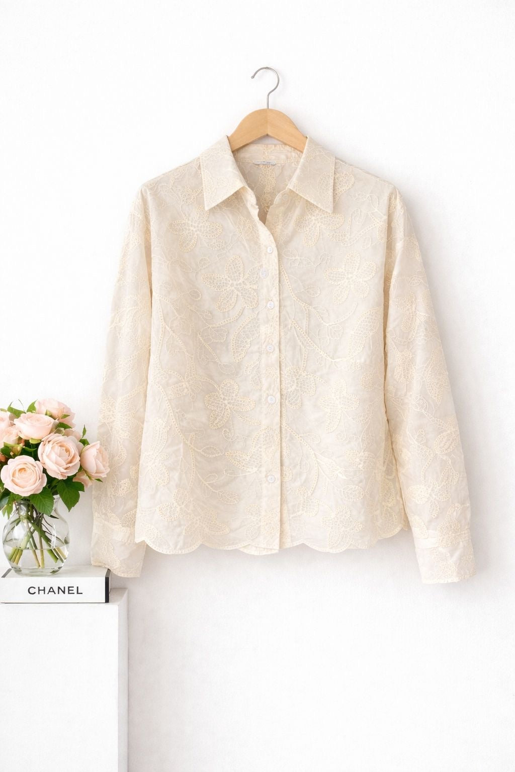 Thread Embroidered Poplin Shirt