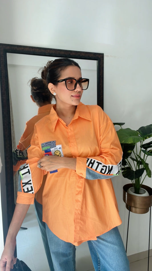 Colorpop Denim Poplin Shirt