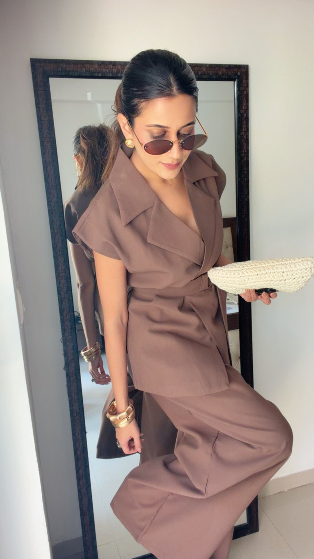 Elevated Luxe Belted Ensemble Co-ord Set