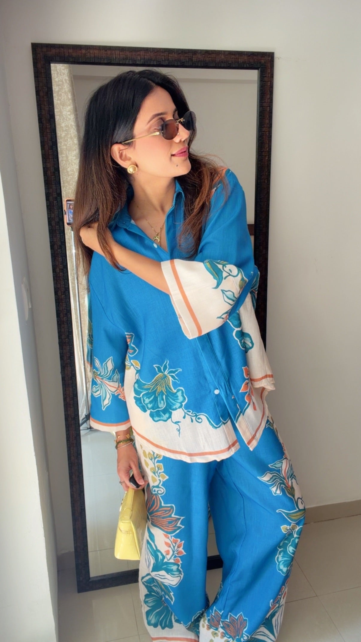 Azure Bloom Resort Co-ord Set