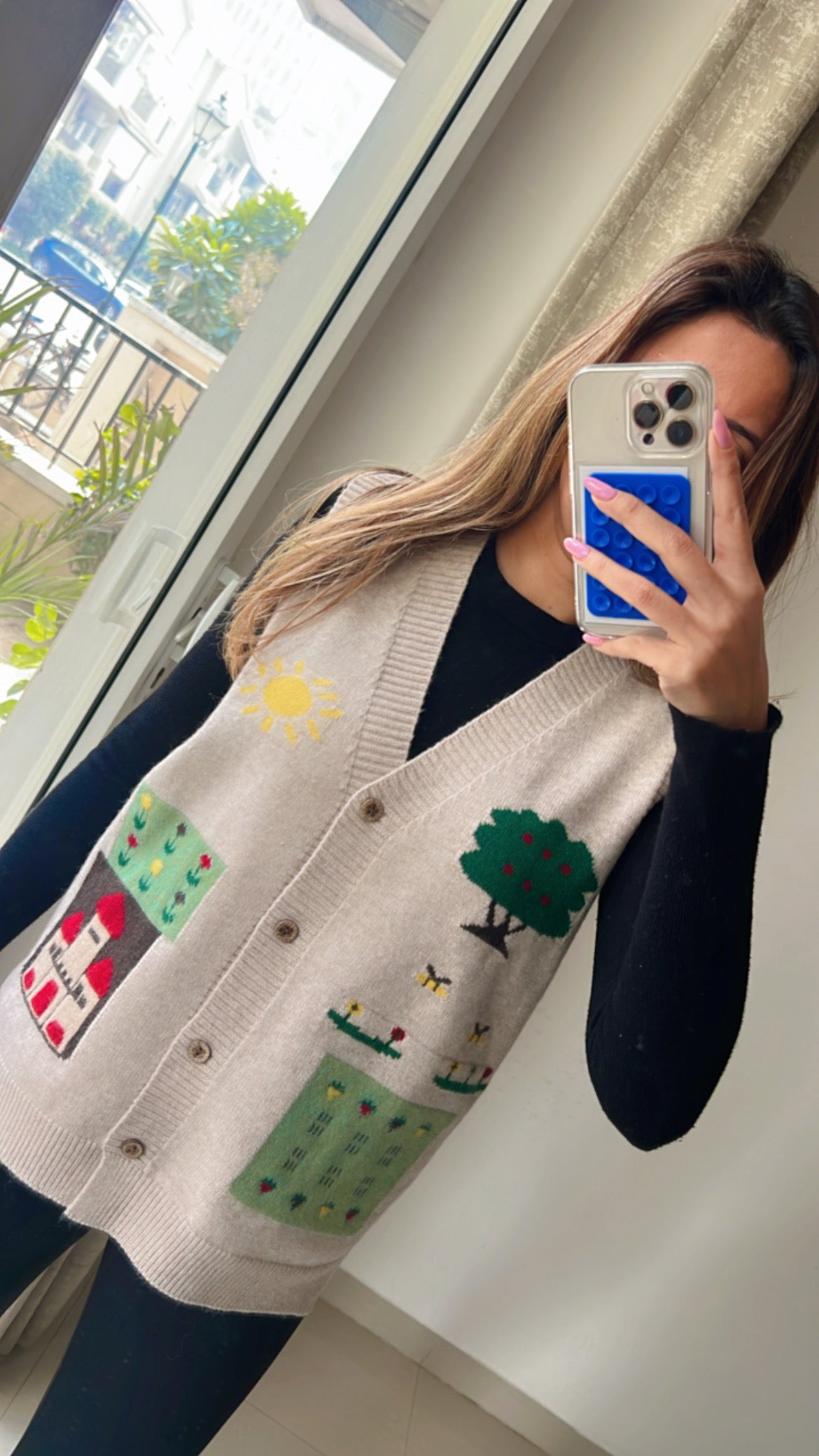 Knit Cut Sleeves Fall Vest