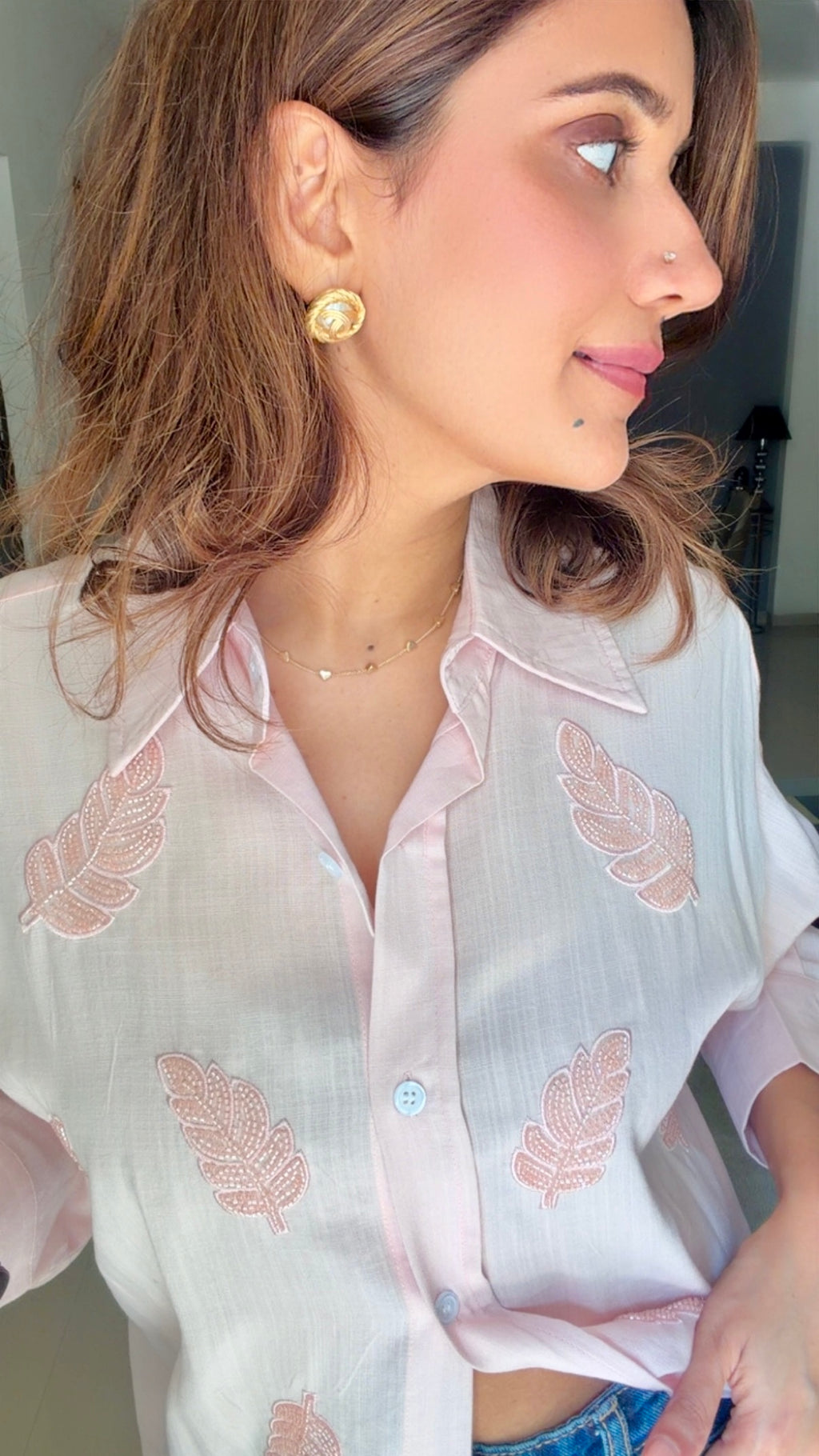 Linen Embroidered Shirt