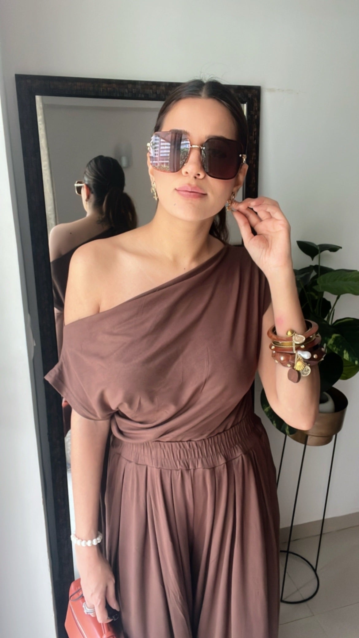 Monotone Off Shoulder Co-ord Set