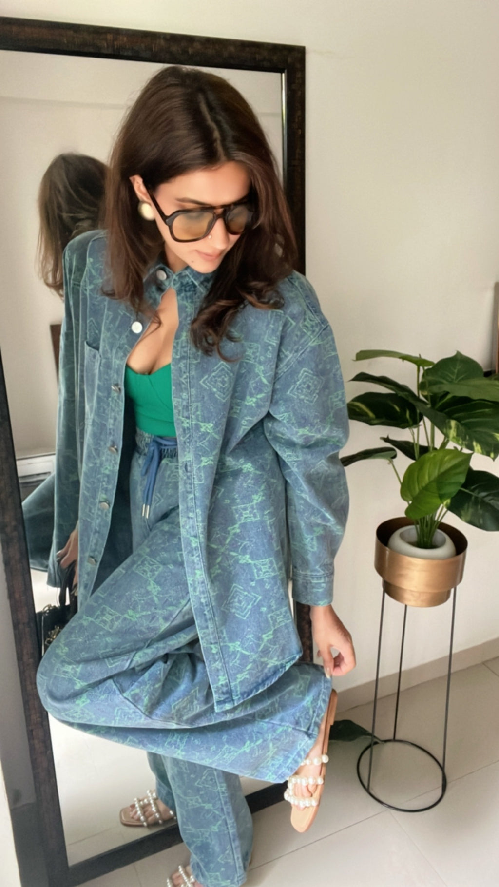 Denim Rustic Shirt and Relaxed Fit Co-ord