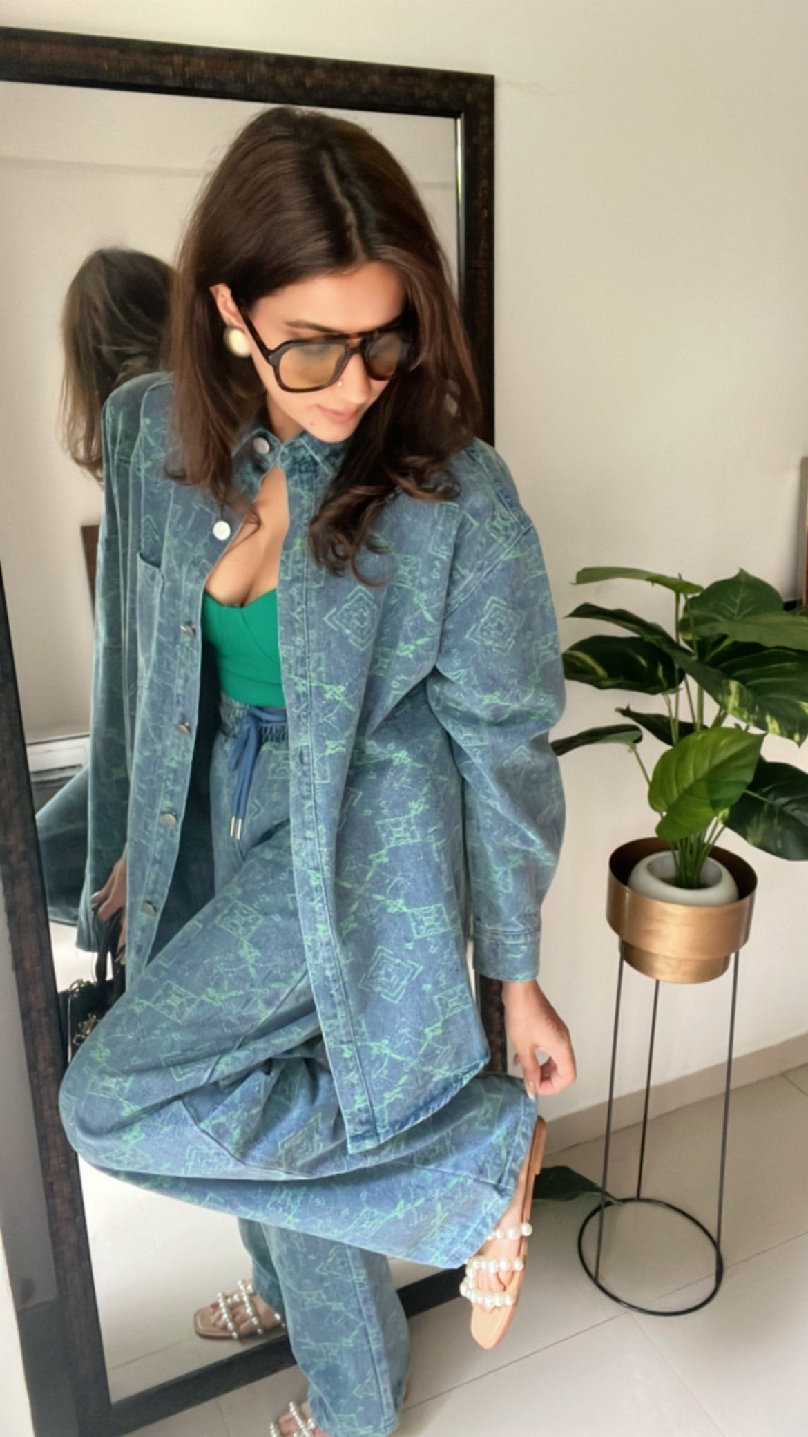 Denim Rustic Shirt and Relaxed Fit Co-ord