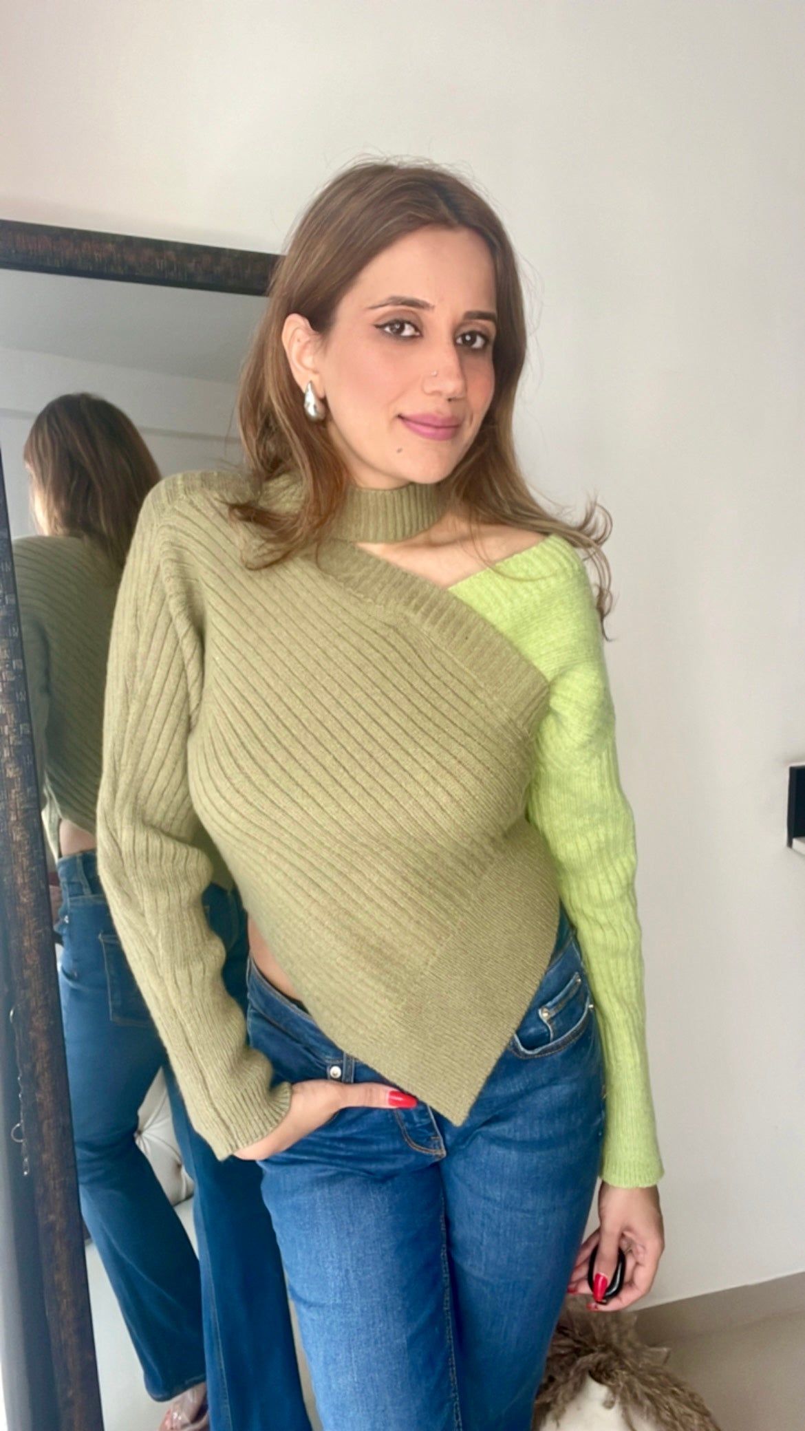 Colorblock Knitted Fall Top