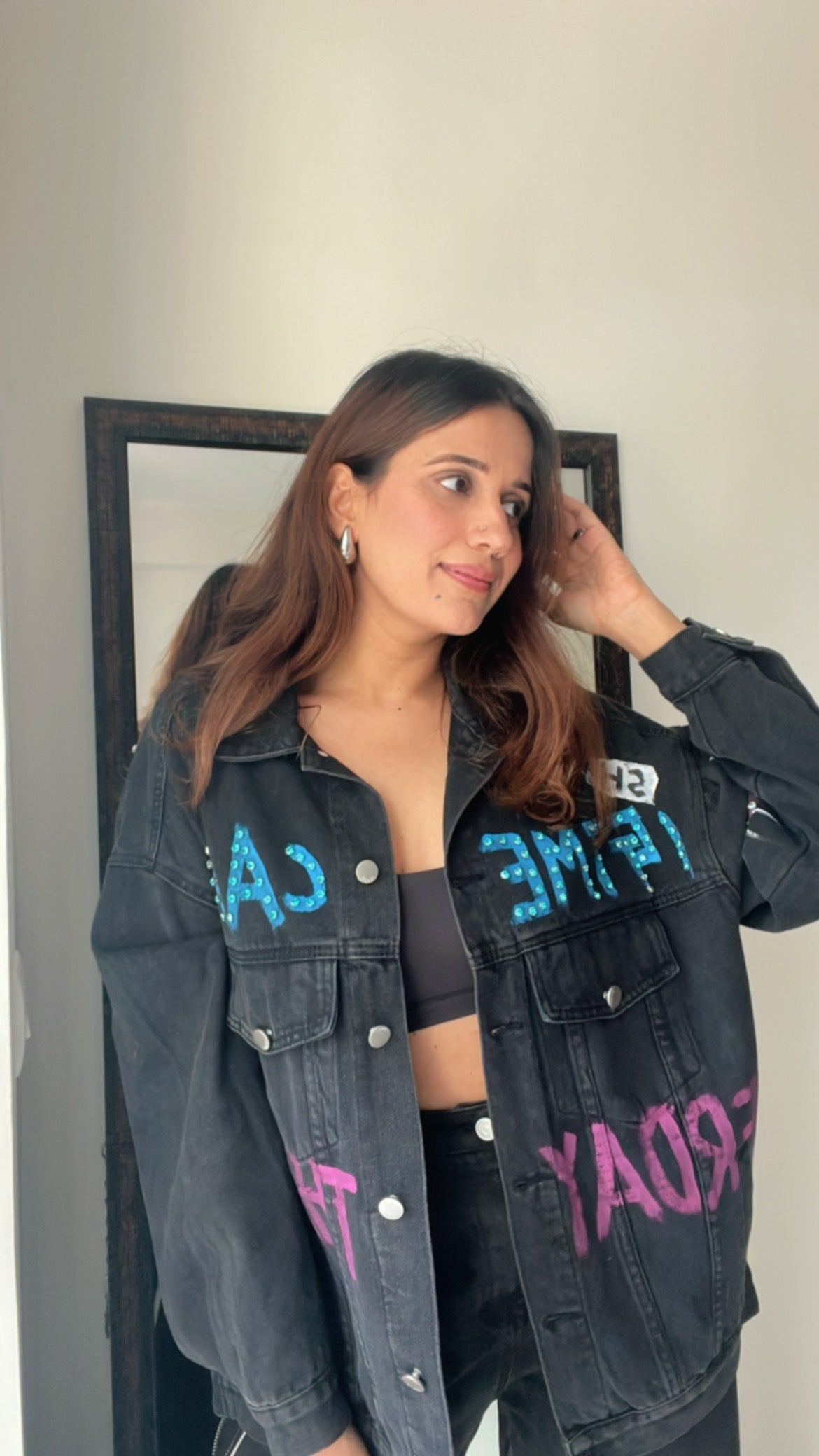 Statement Denim Fall Jacket