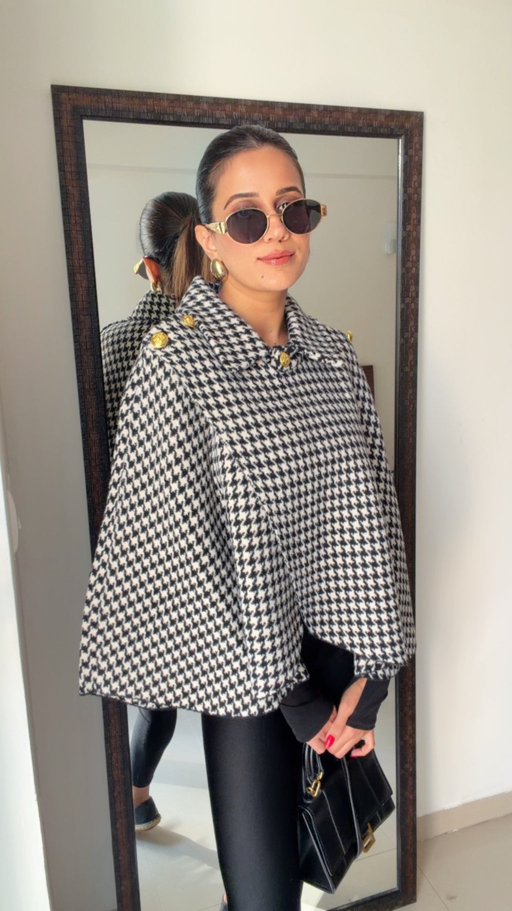 Luxe Woolen Fall Cape Jacket