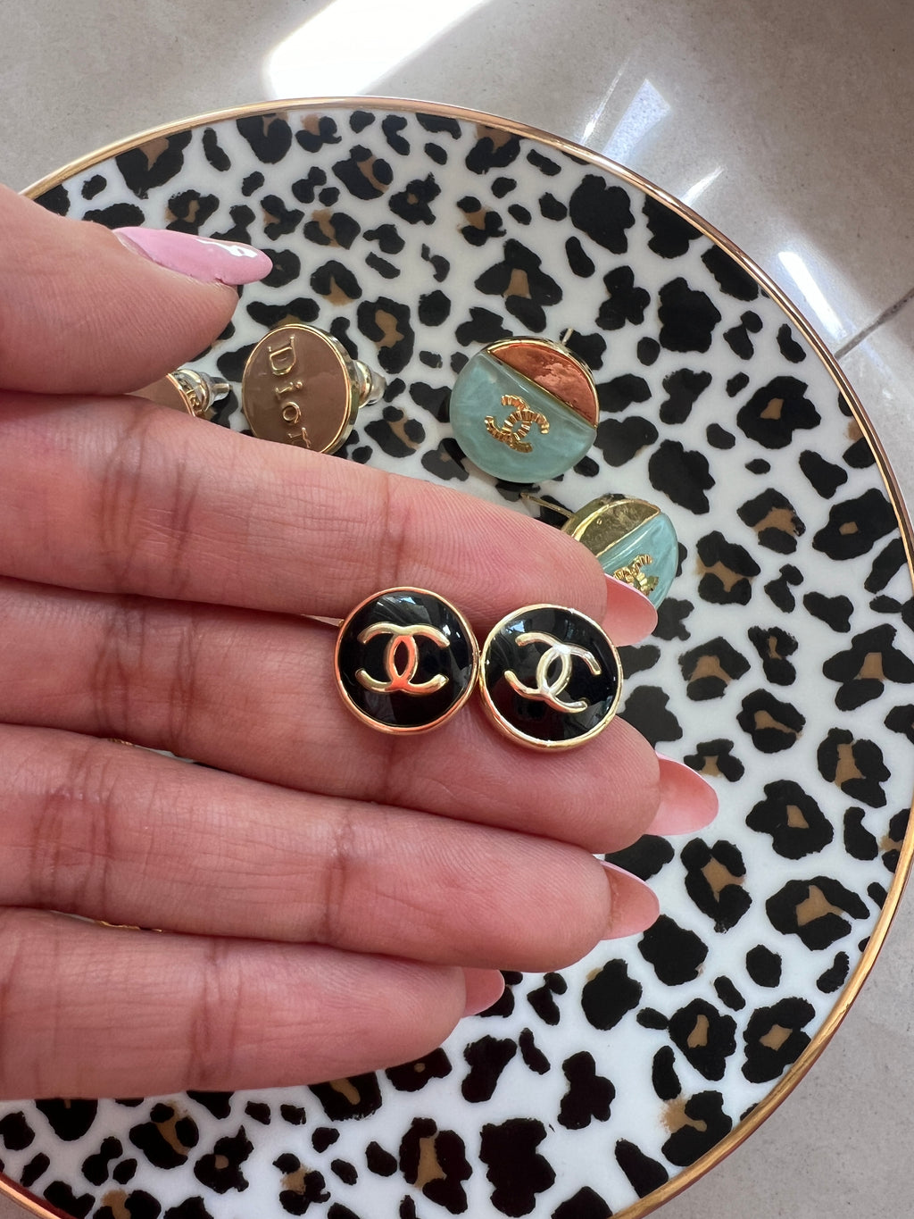 Button Earrings