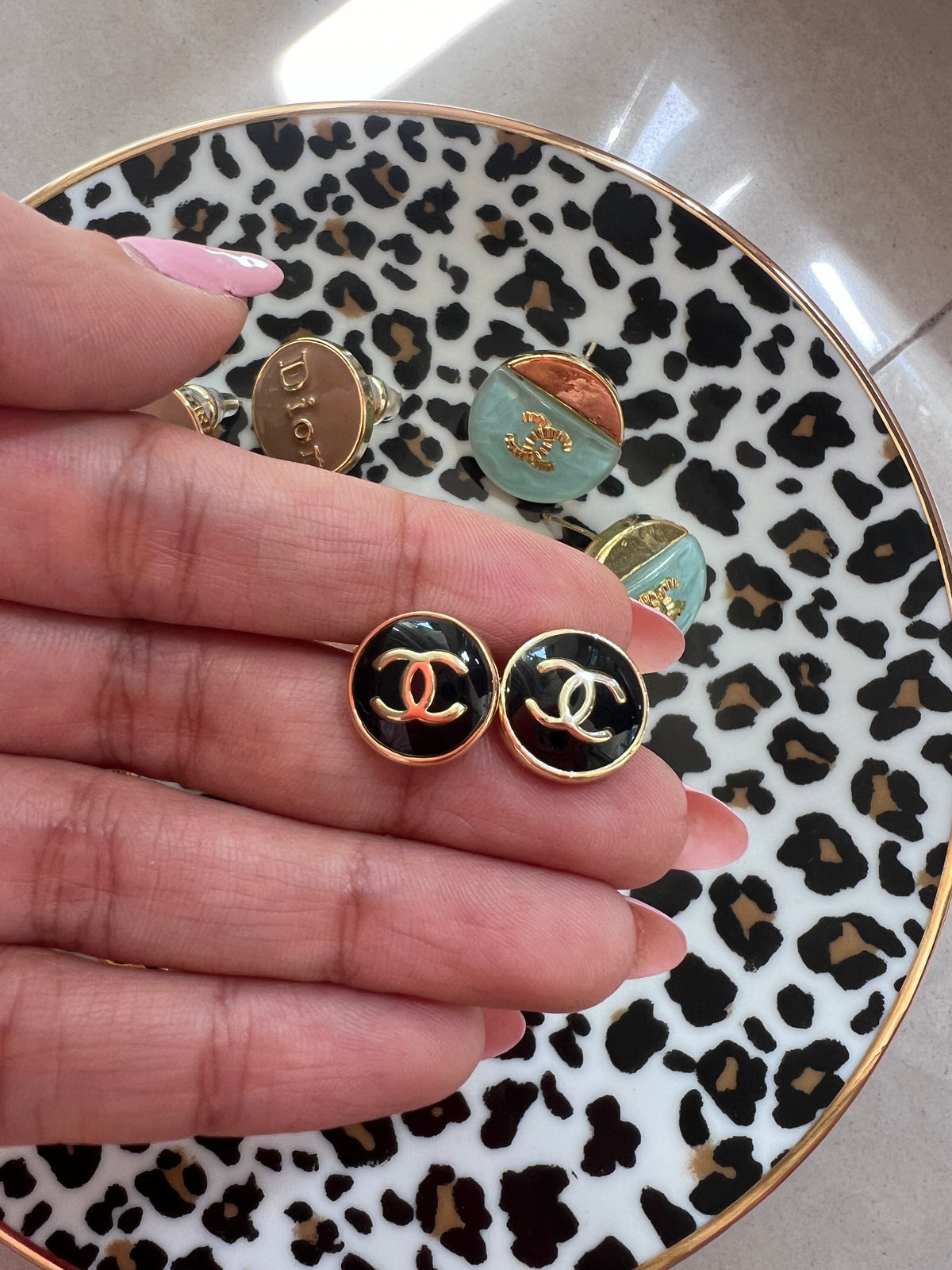 Button Earrings