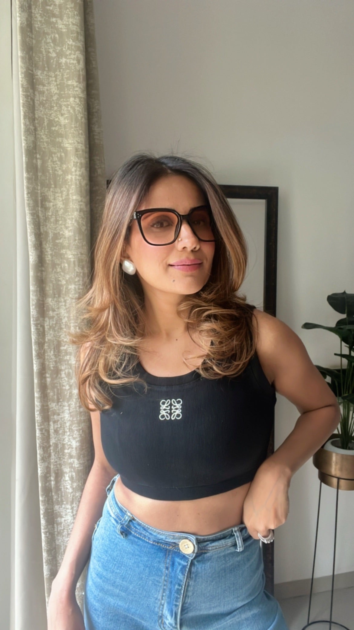 Ribbed Monochrome Crop Top