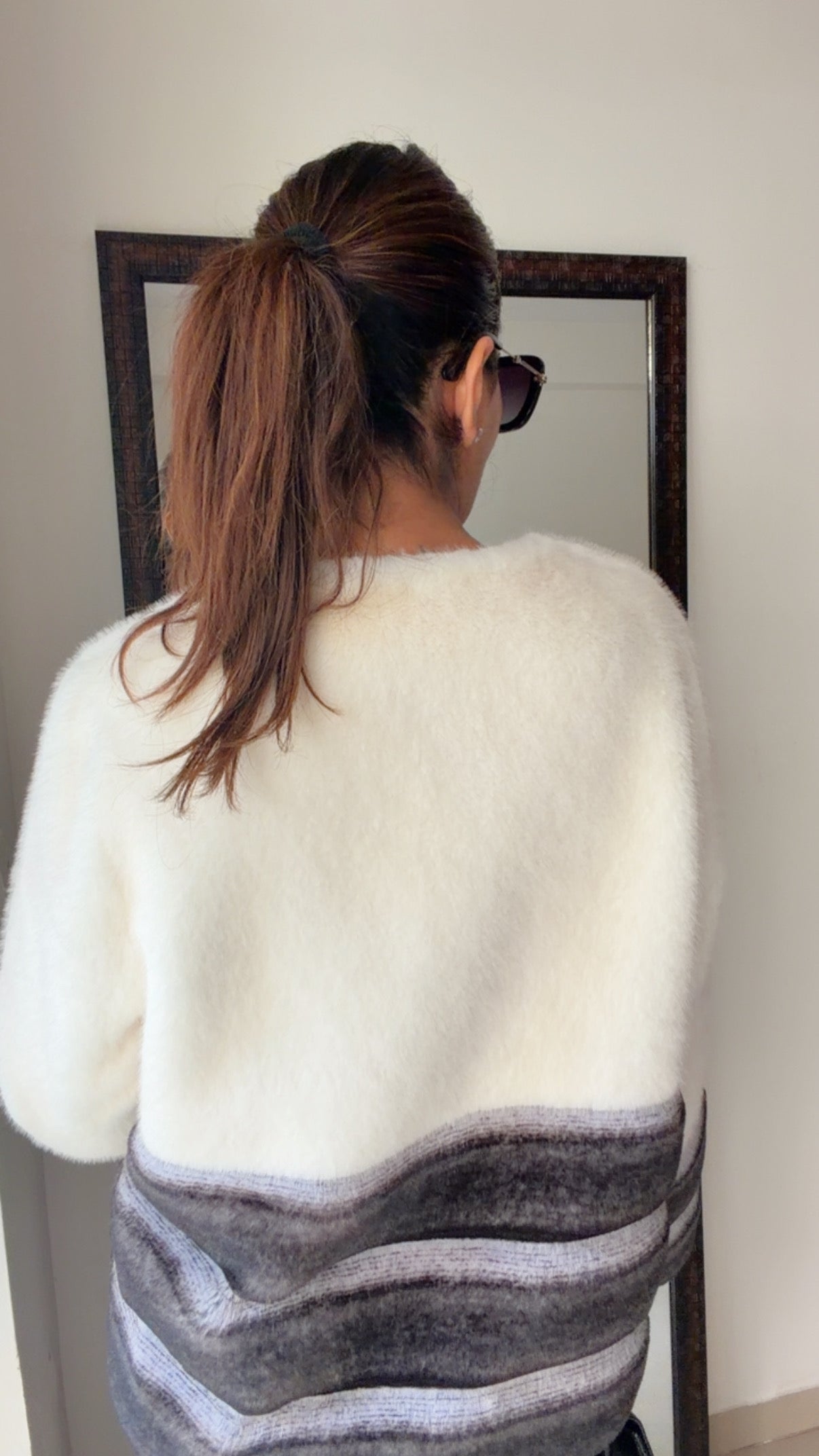 Ombré Faux Fur Fall Jacket
