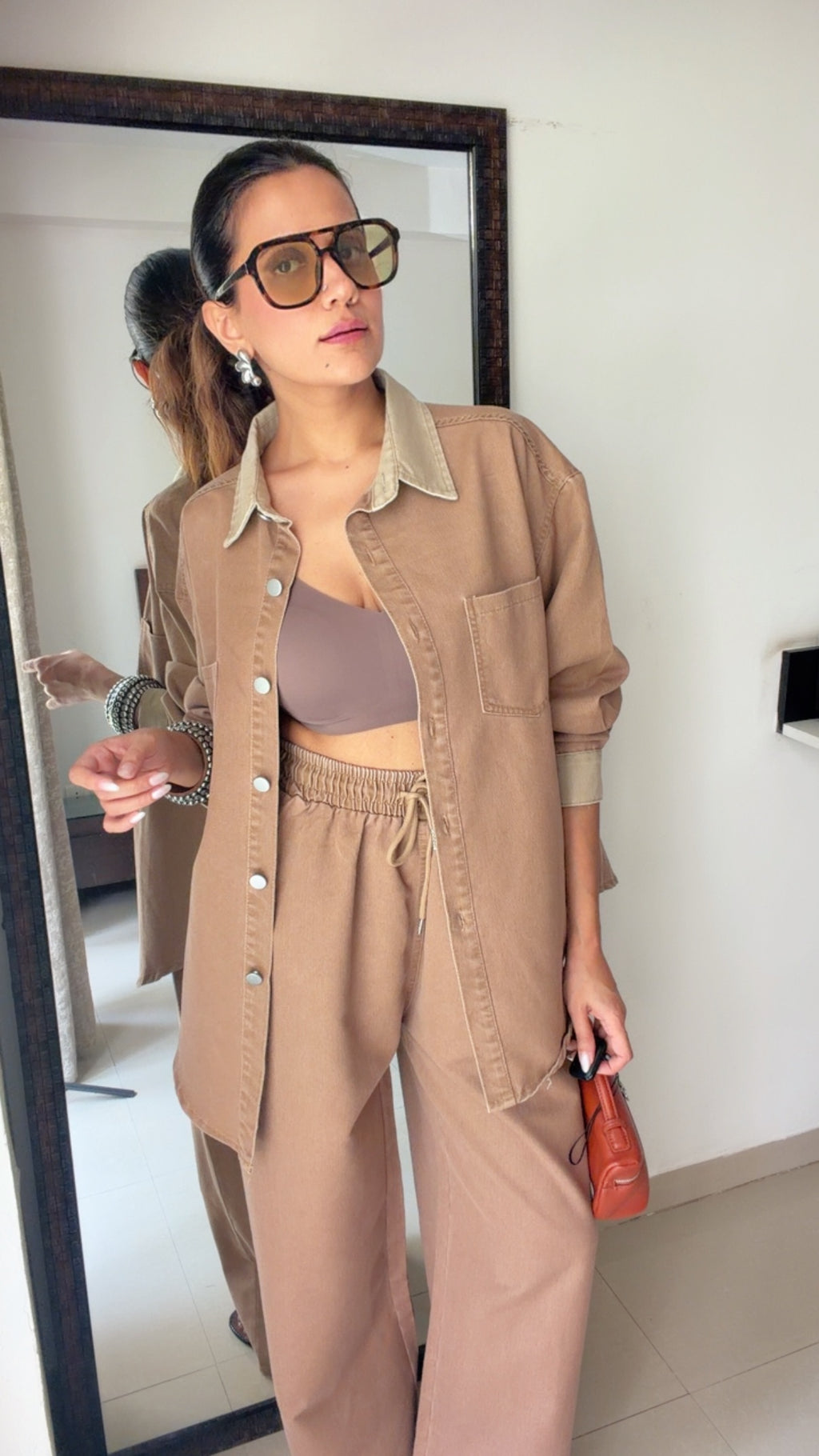 Brushed Denim Co-ord Set