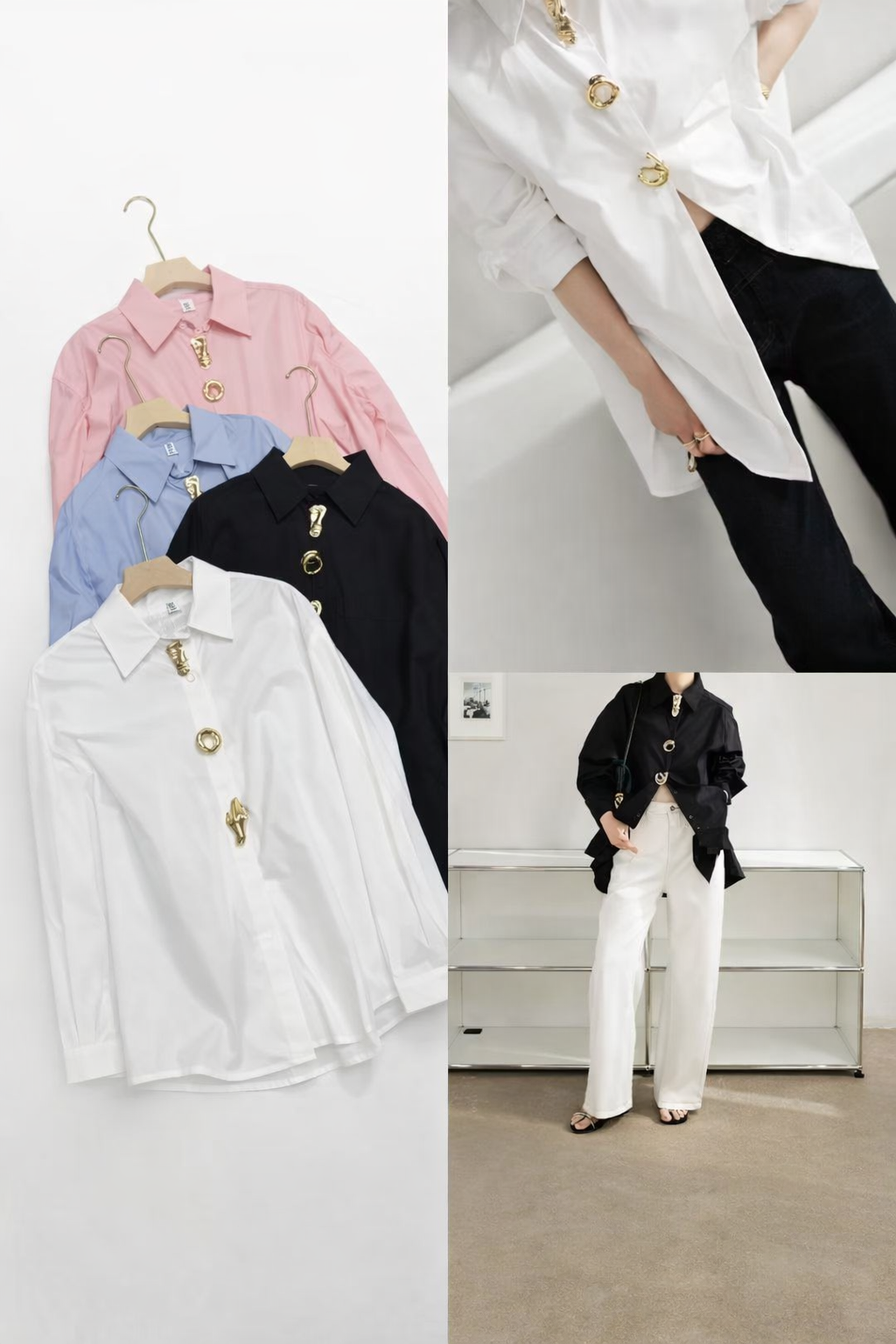 Multi Broach Poplin Shirt