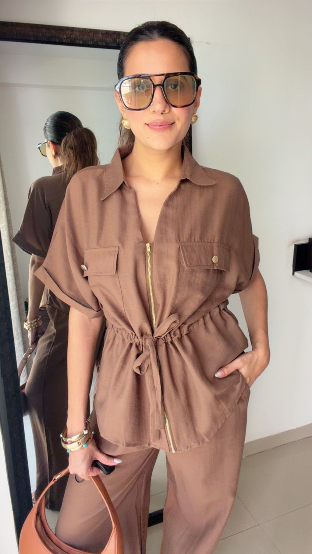 Linen Drawstring Co-ord Set