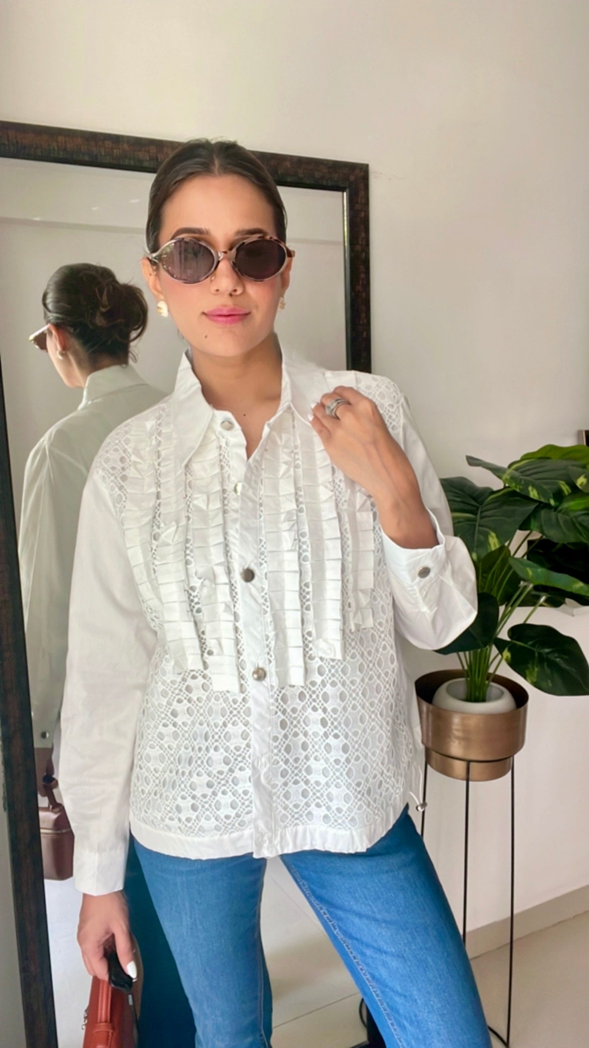 Poplin Drawstring Shirt