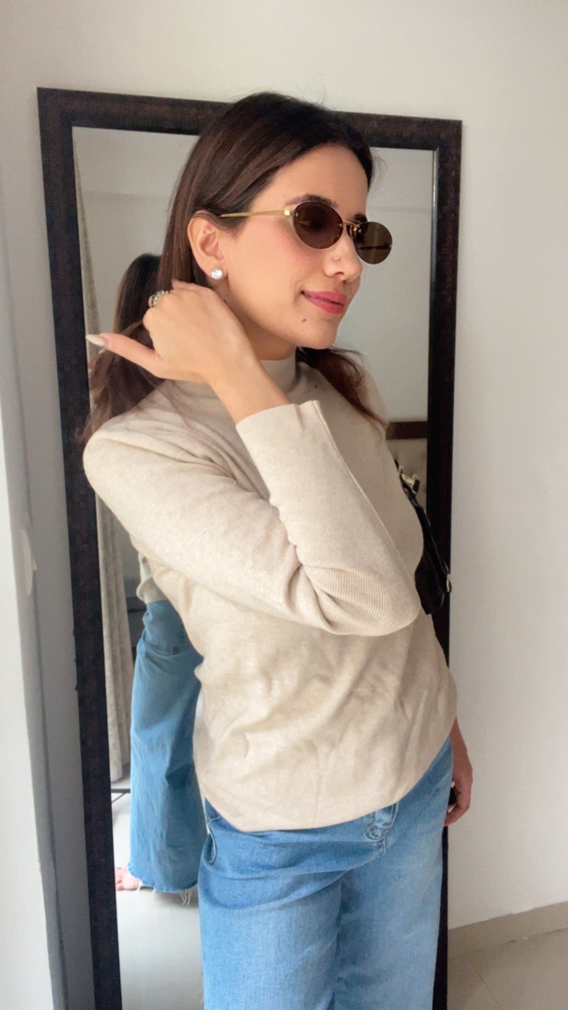 Polo Neck Layered Fall Top