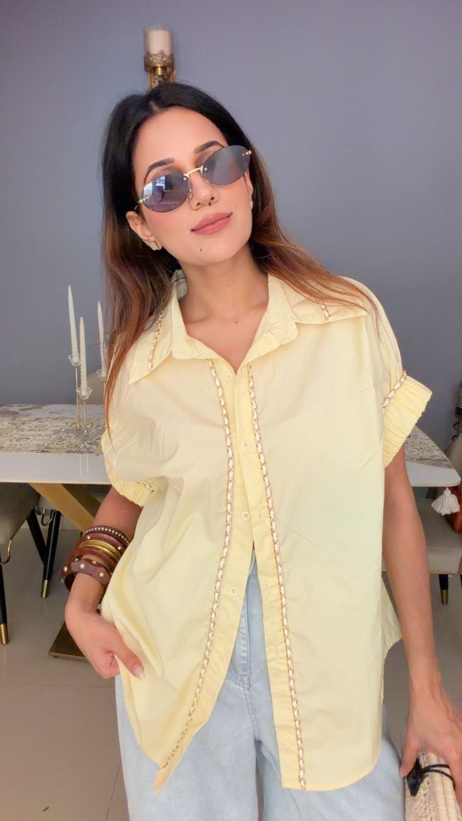 Ruched Sleeve Top