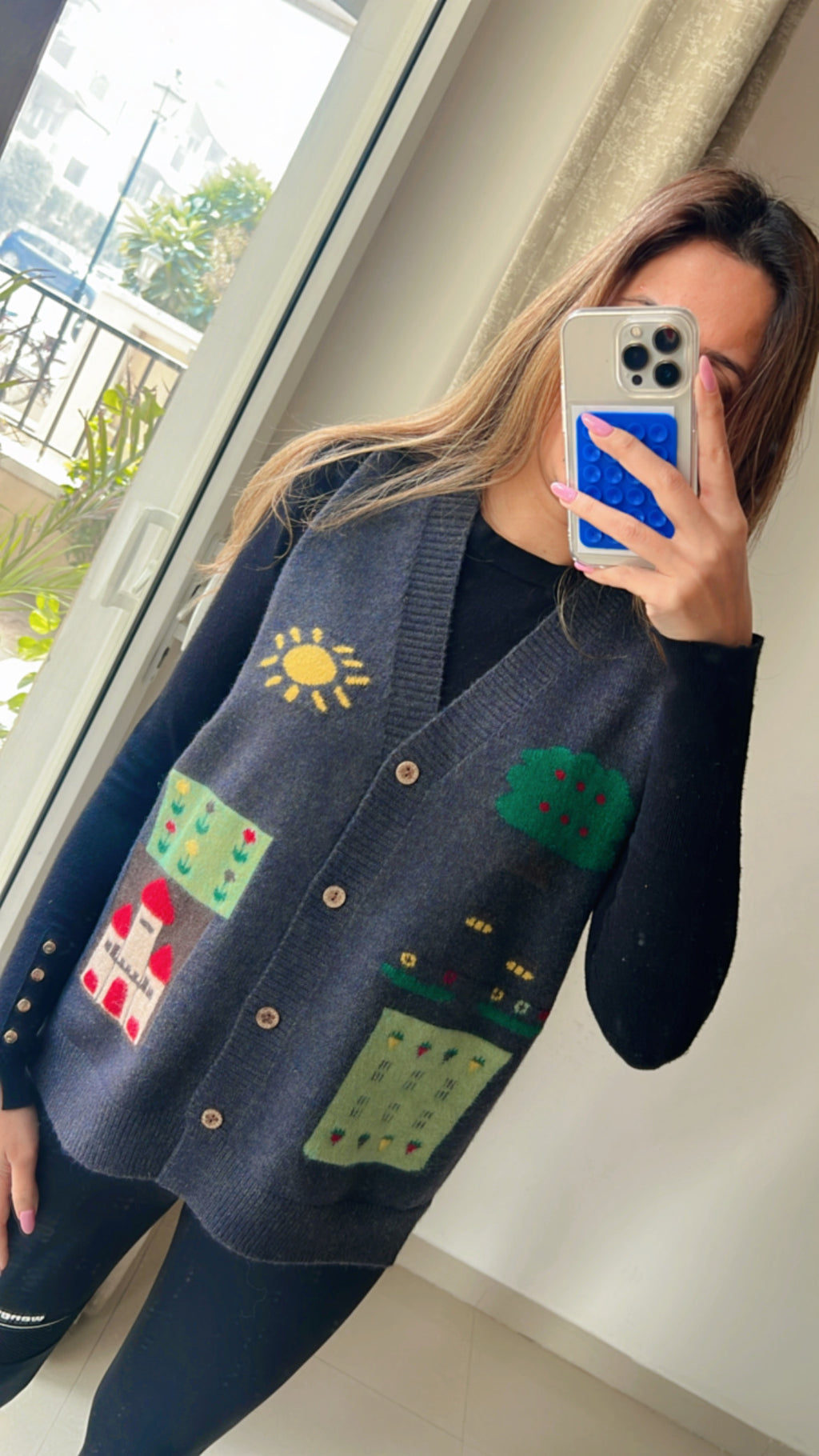 Knit Cut Sleeves Fall Vest