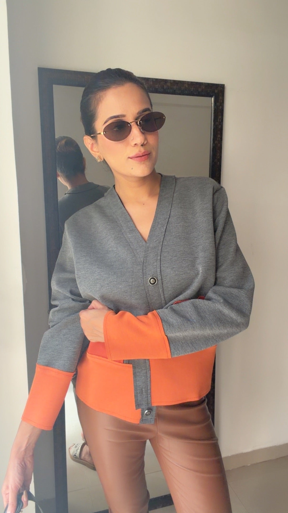 Colorblock Fall Cardigan