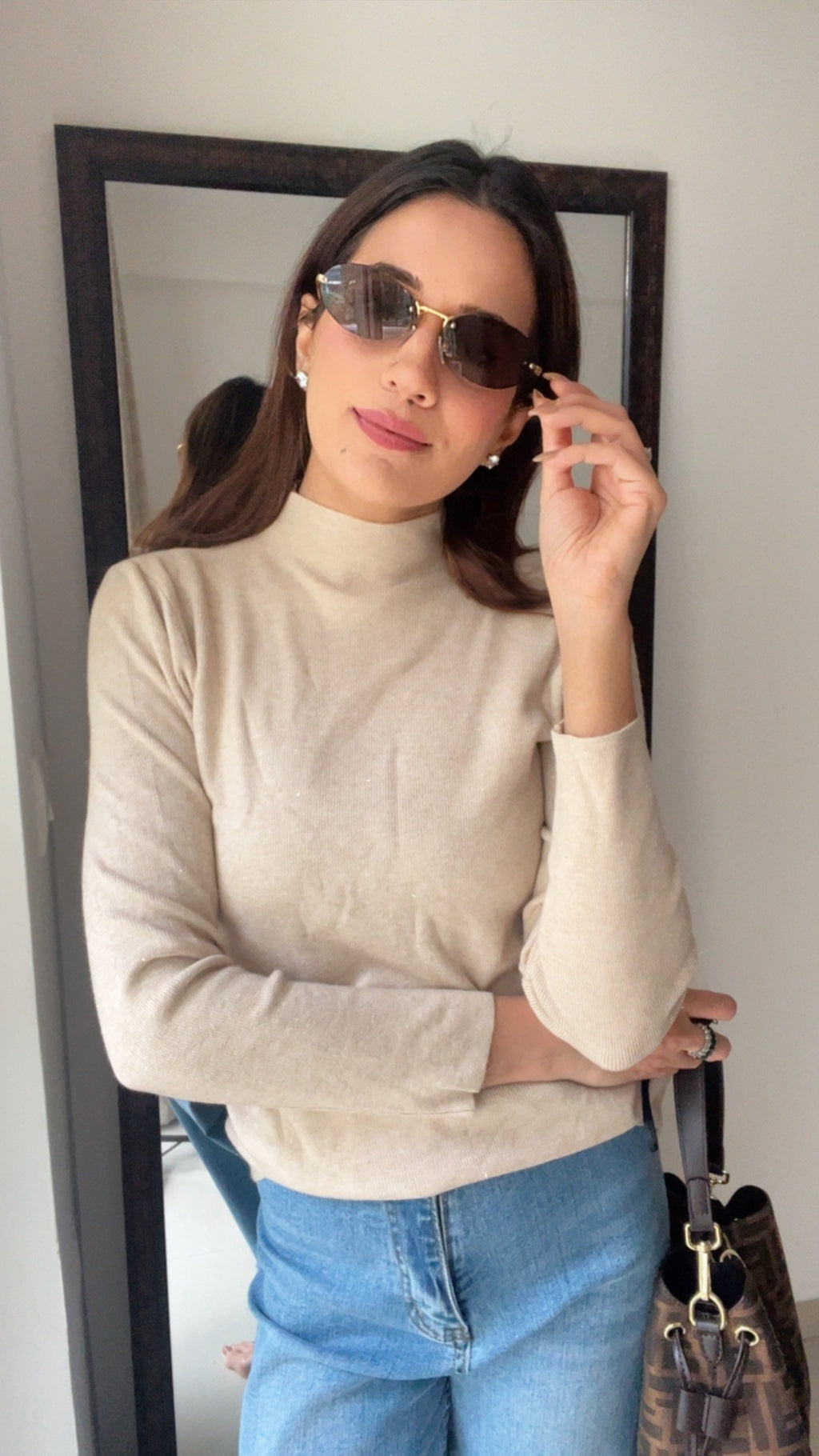 Polo Neck Layered Fall Top