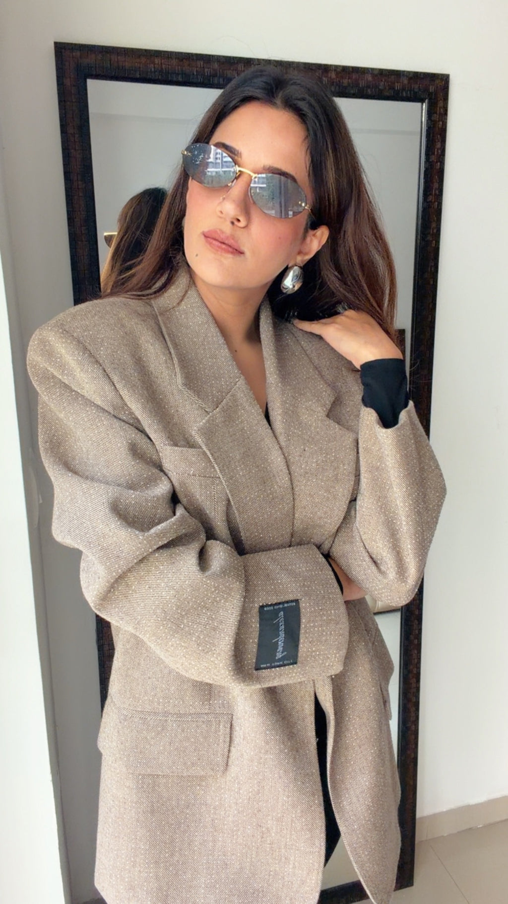 Swarovski Studded Fall Coat