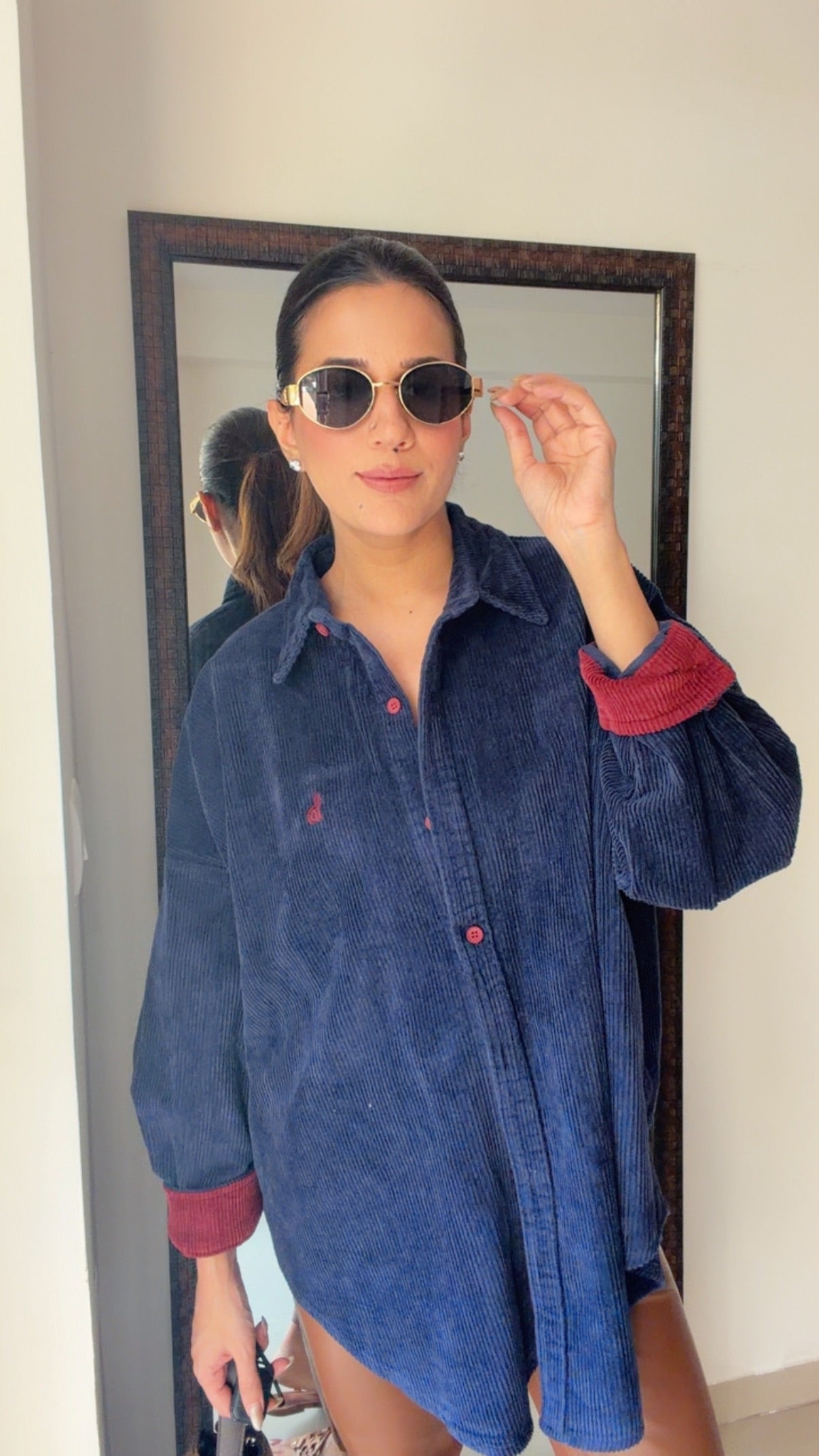 Corduroy Reversible Cuff Fall Shirt