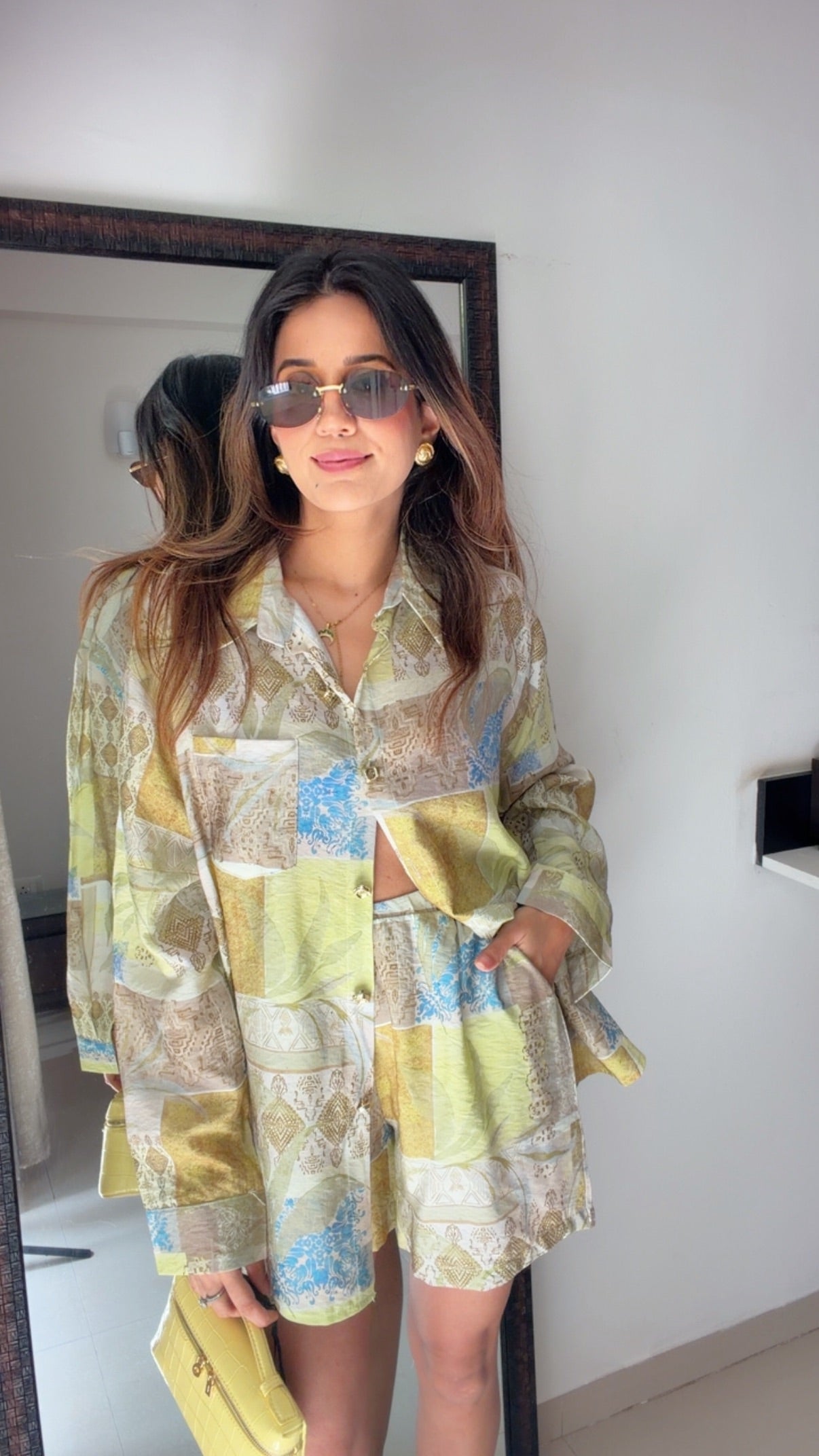 Sage Mosaic Printed Co-ord Set