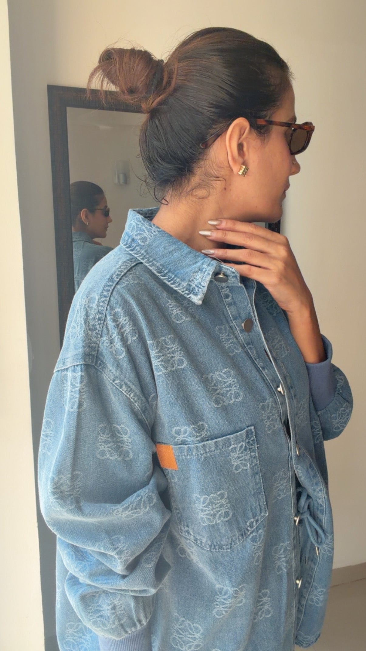 Denim Draw String Co-ord Set