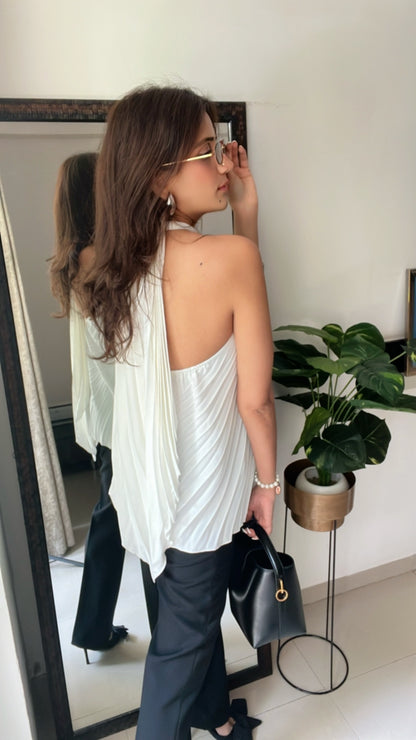 Pleated Halter Top