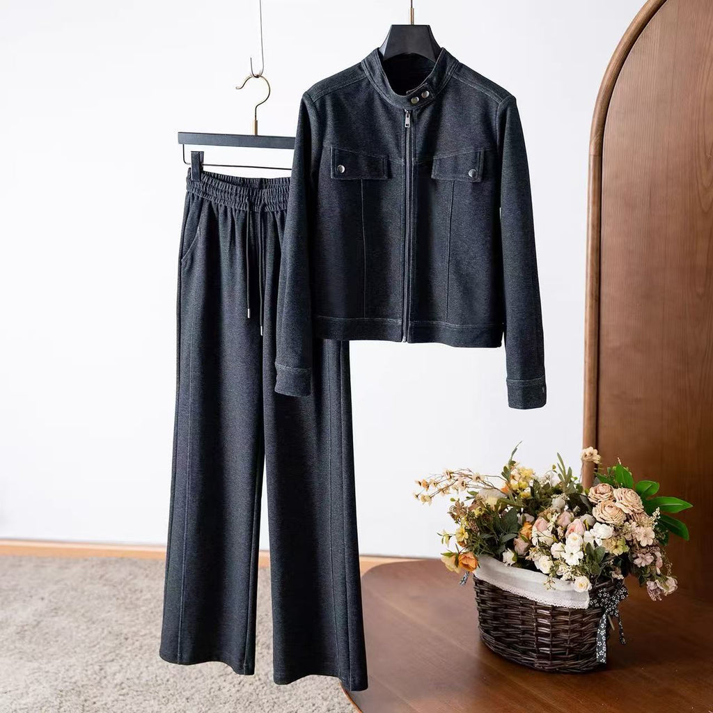 Monotone Denim Fall Lounge Set