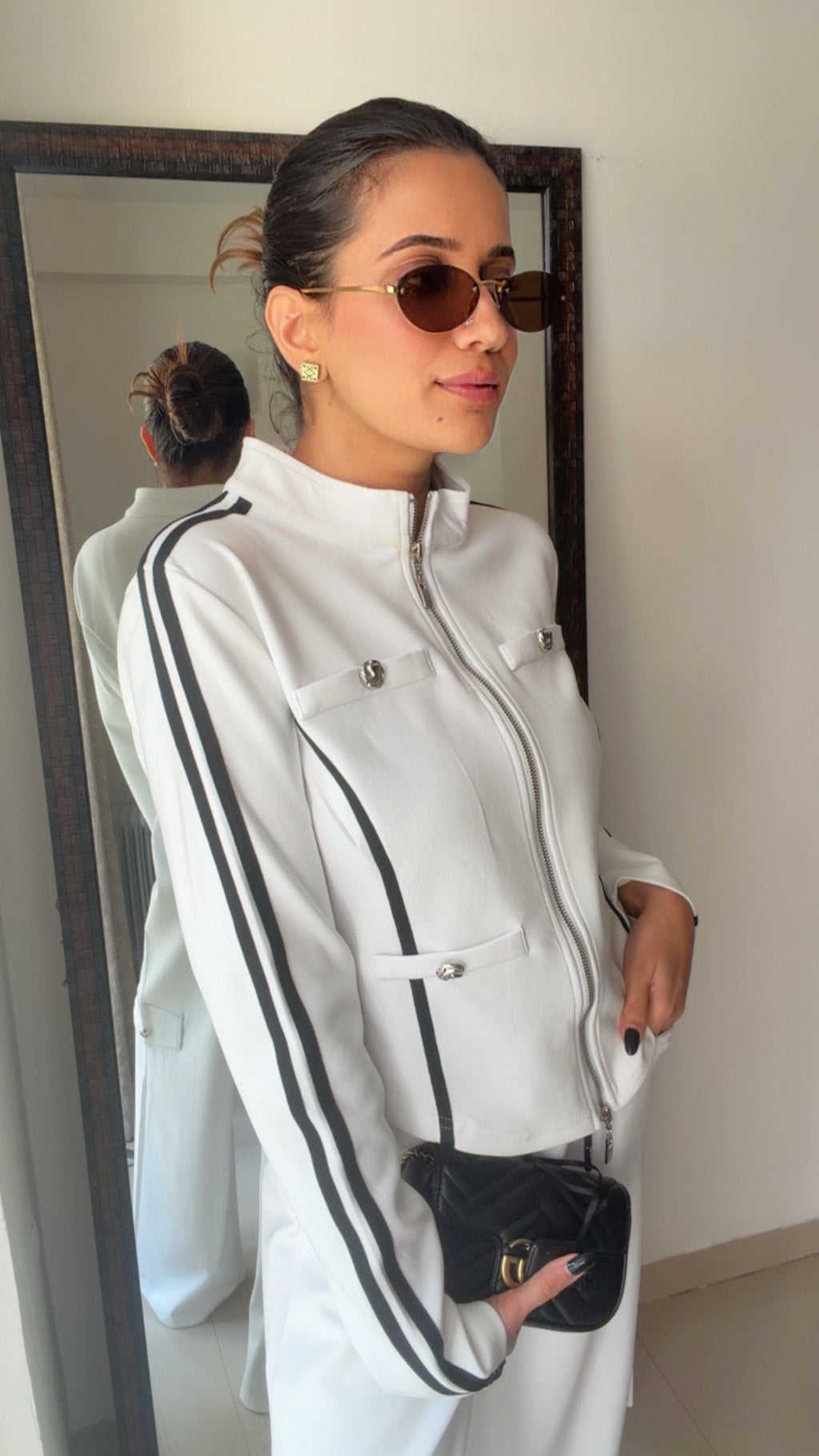 Zip-Front Track-Style Lounge Set