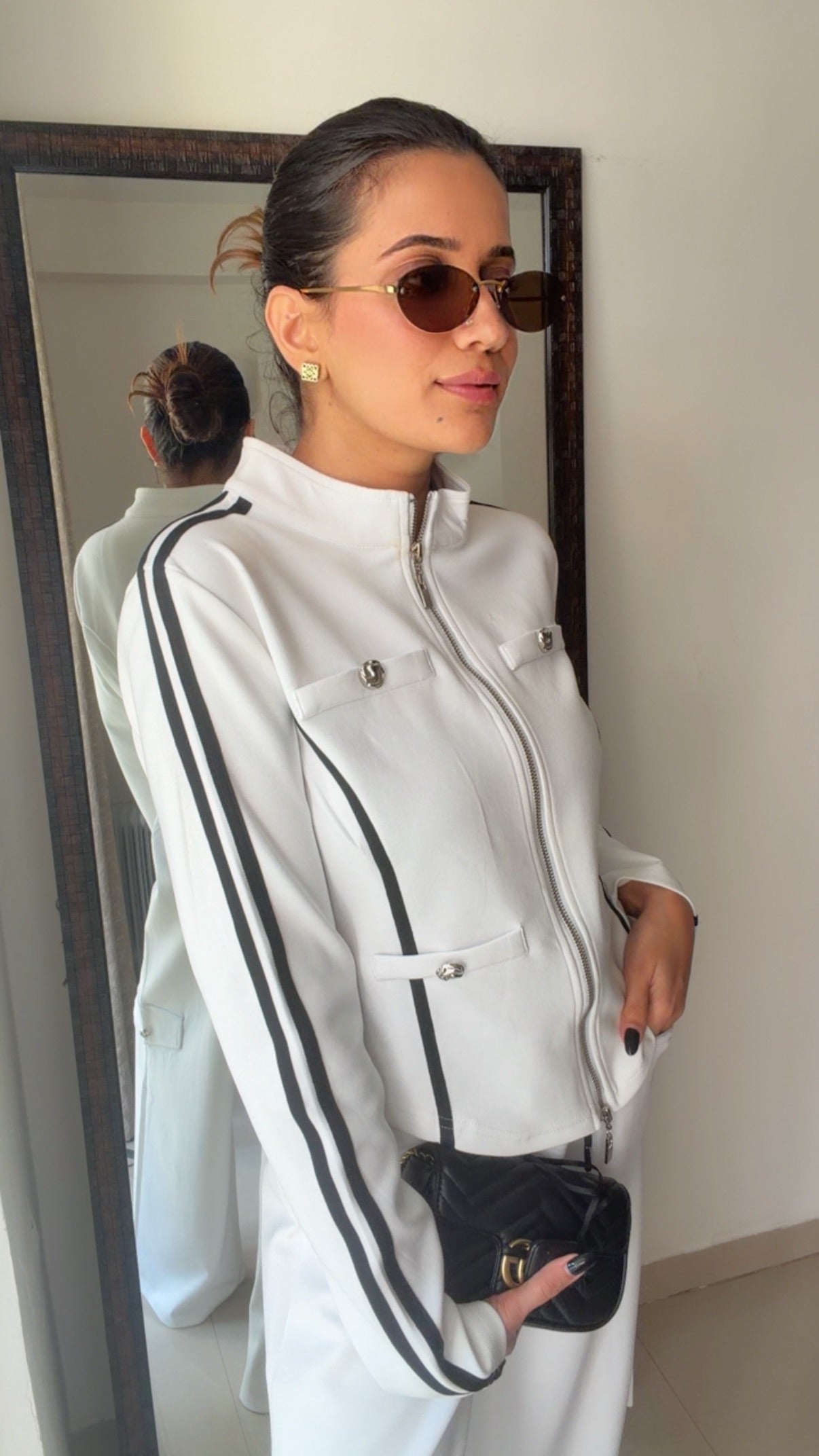 Zip-Front Track-Style Lounge Set